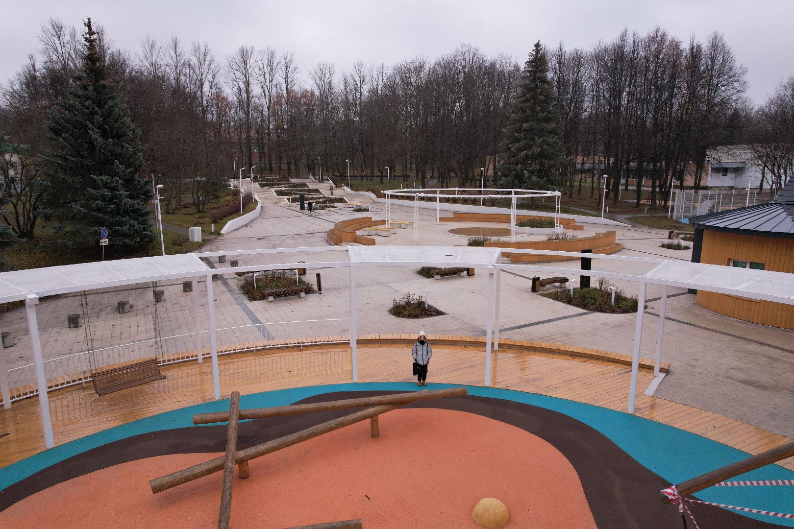 видео с коптера, благоустройство, пущино,