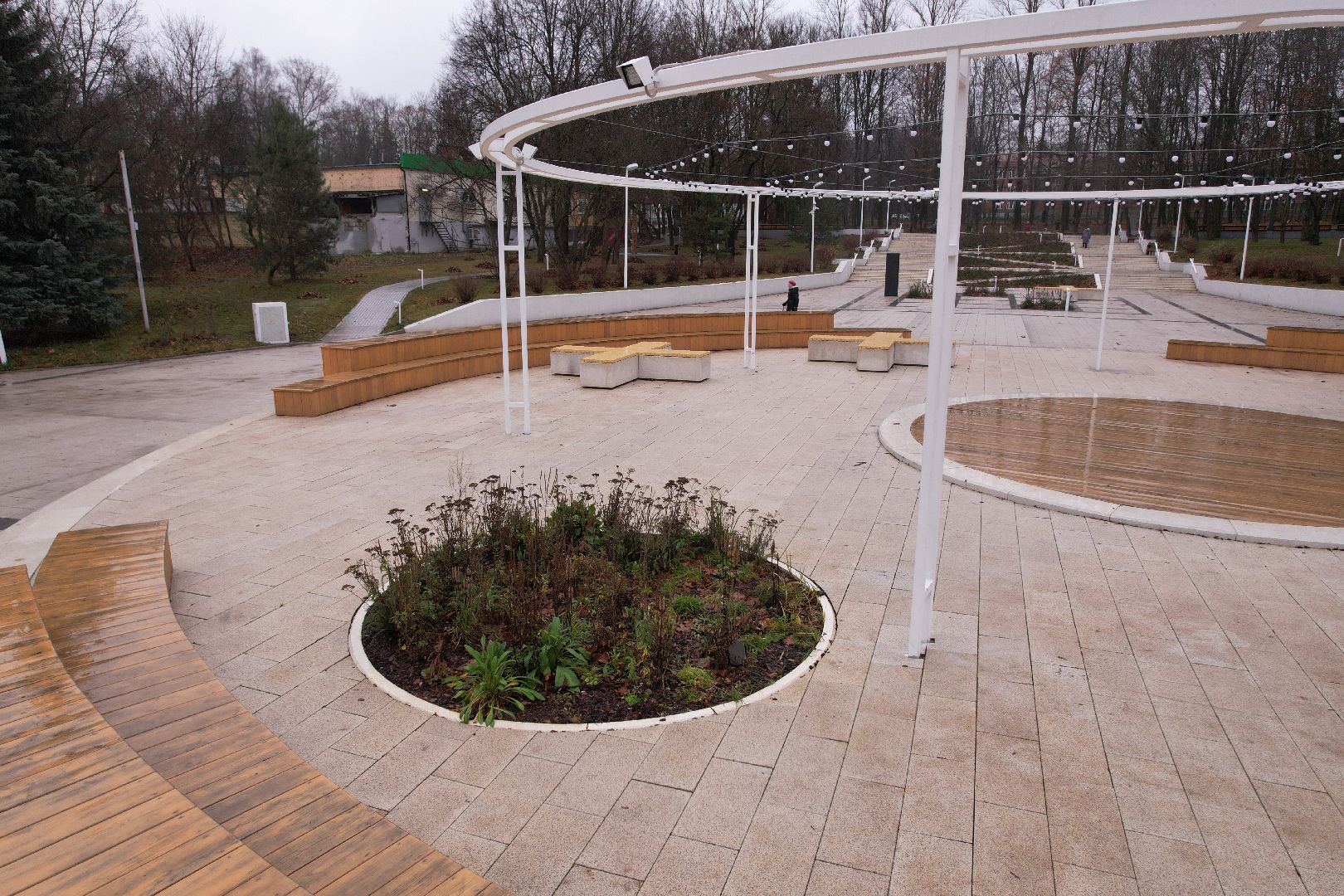 видео с коптера, благоустройство, пущино,