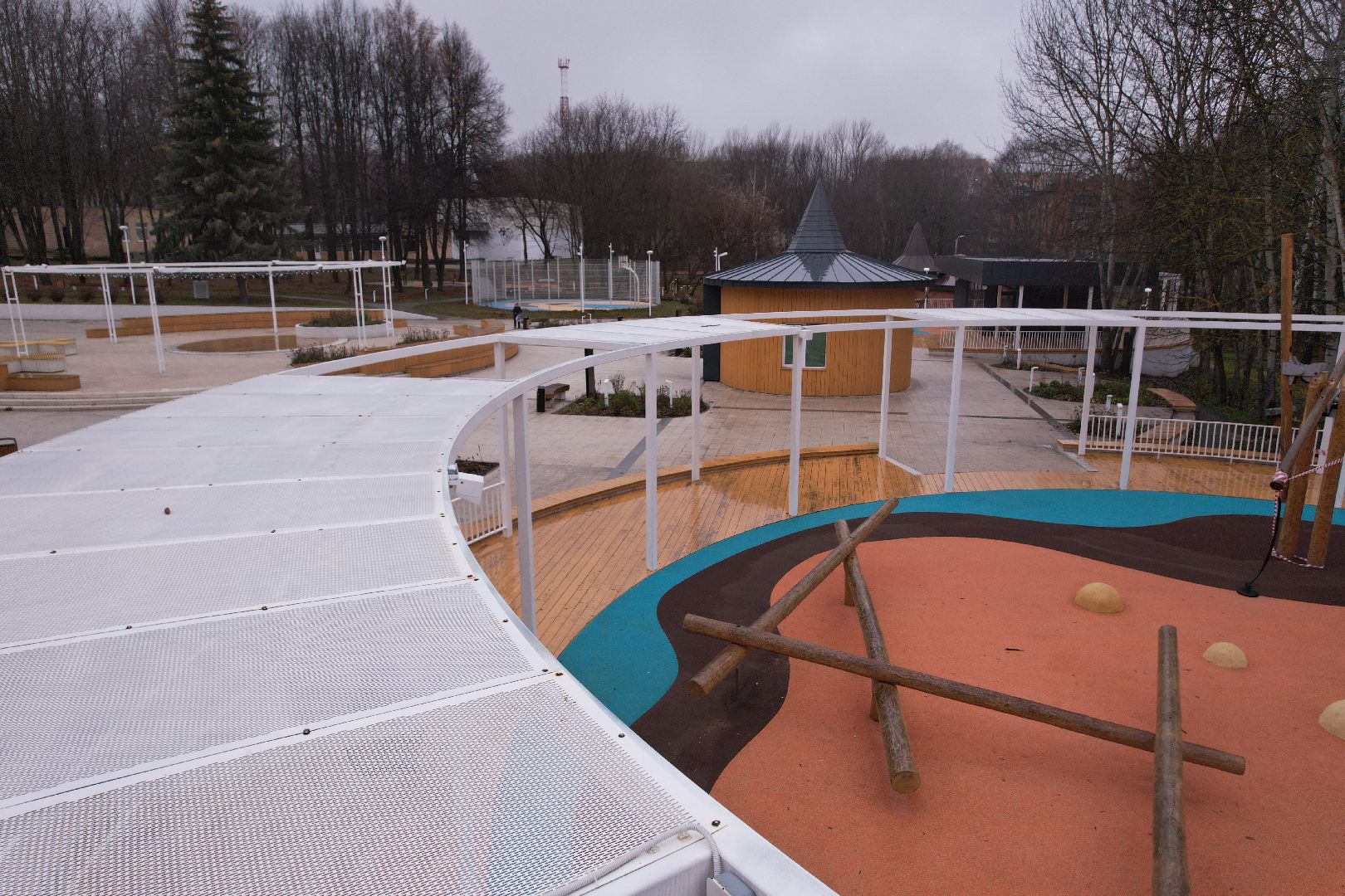 видео с коптера, благоустройство, пущино,