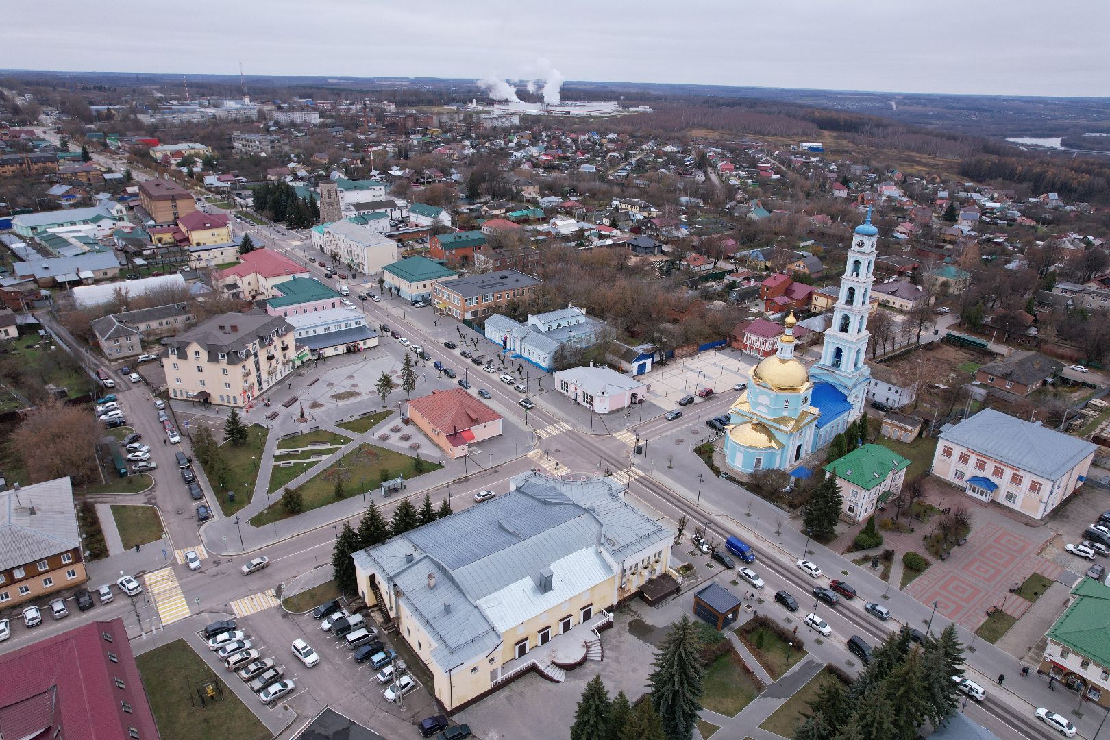 видео с коптера, кашира, благоустройство,
