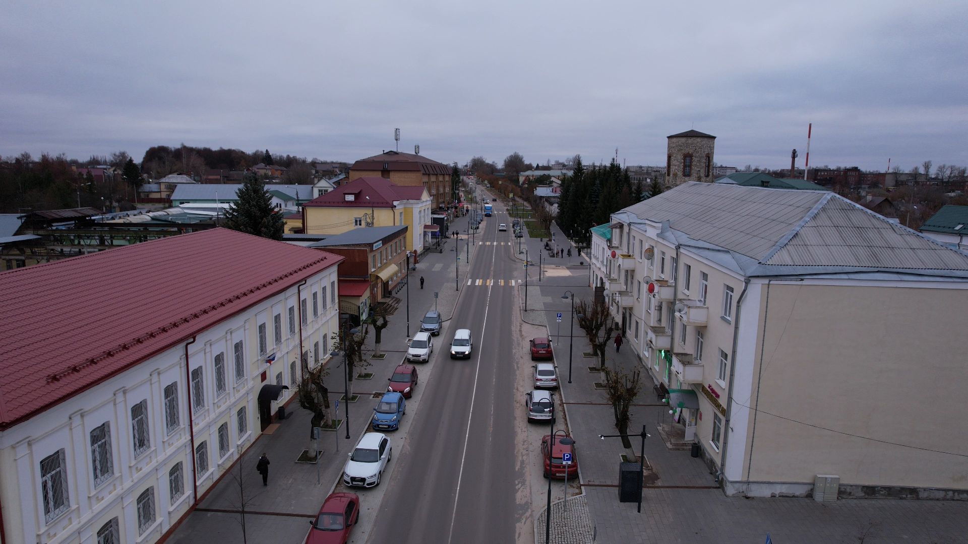 видео с коптера, кашира, благоустройство,