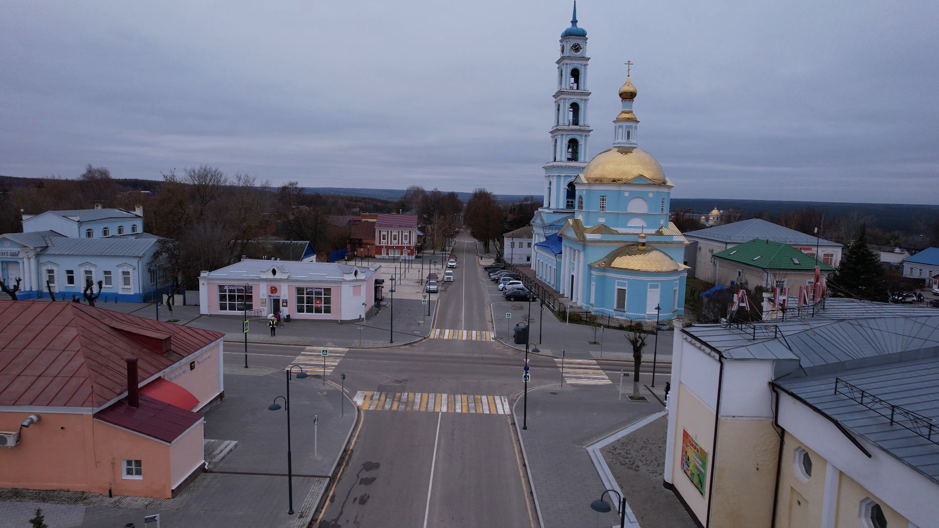 видео с коптера, кашира, благоустройство,