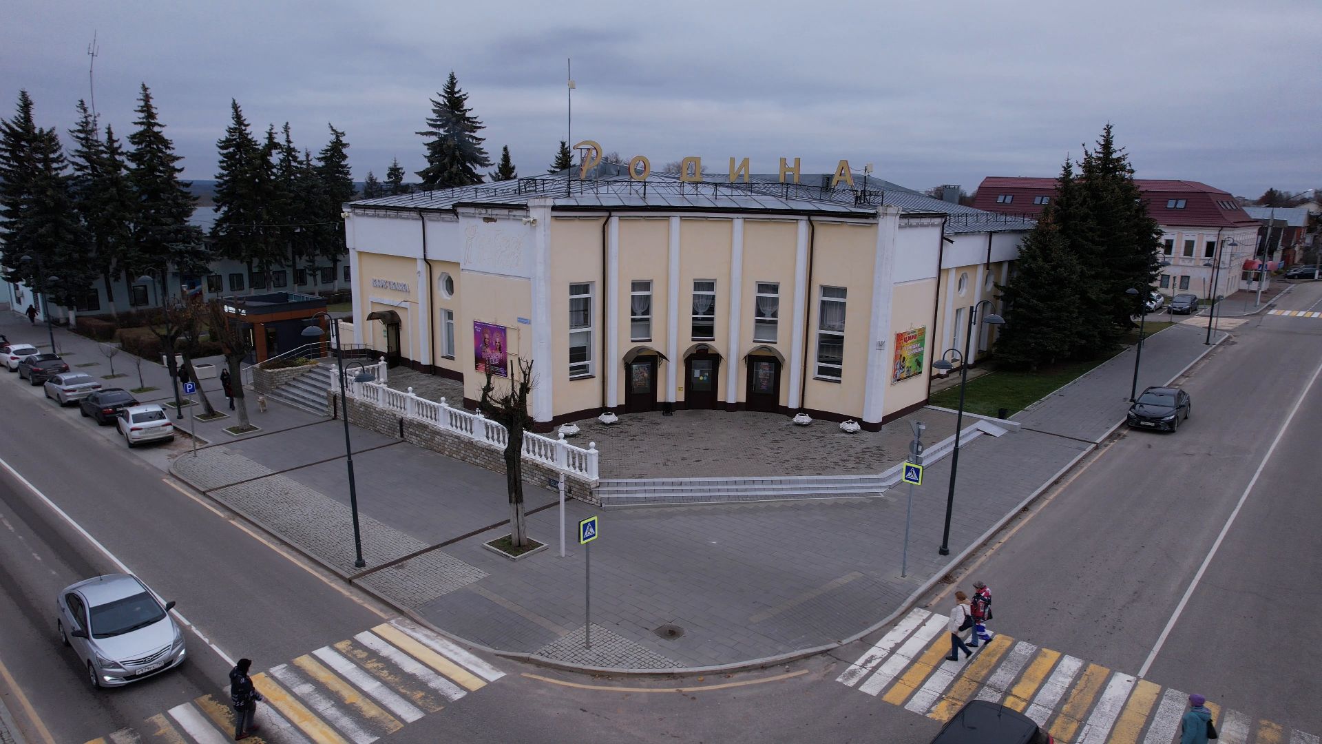 видео с коптера, кашира, благоустройство,