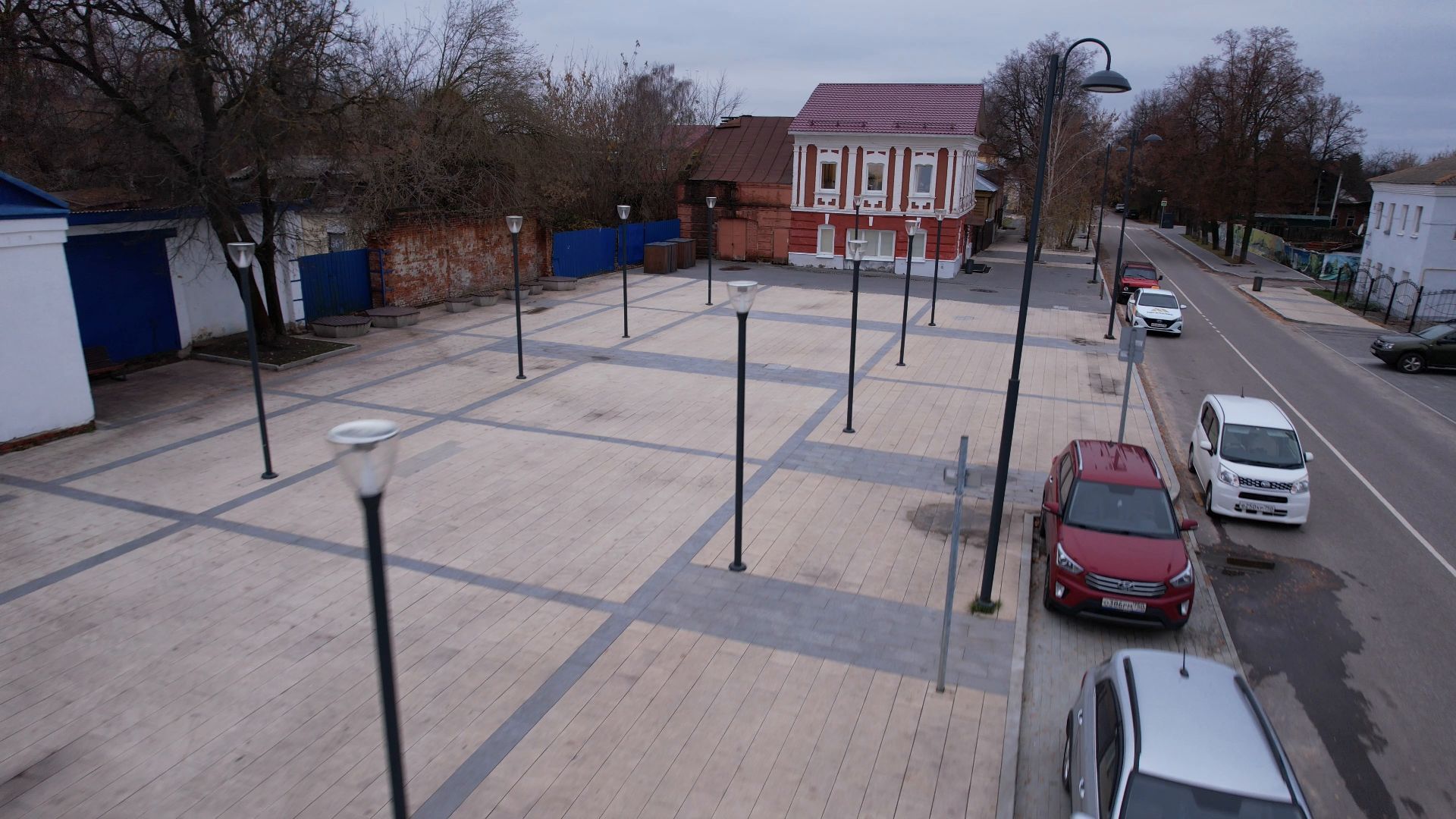 видео с коптера, кашира, благоустройство,