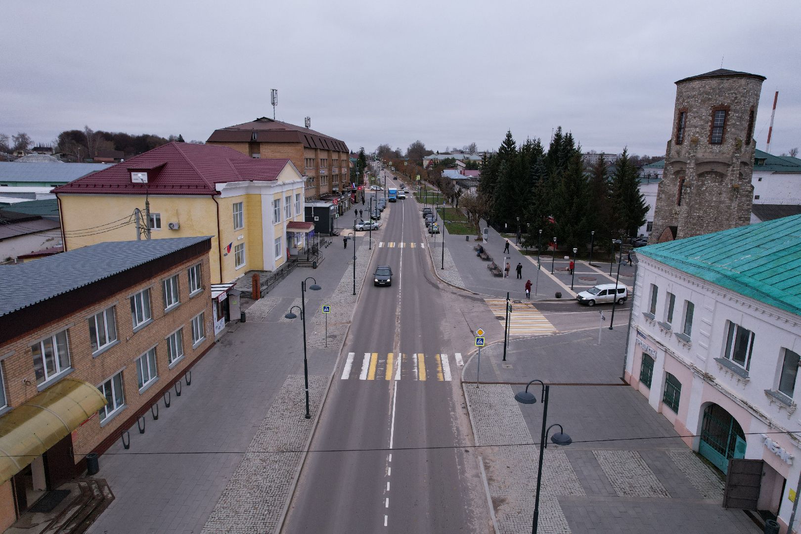видео с коптера, кашира, благоустройство,