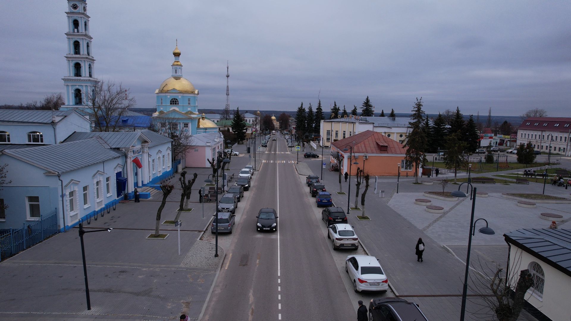 видео с коптера, кашира, благоустройство,
