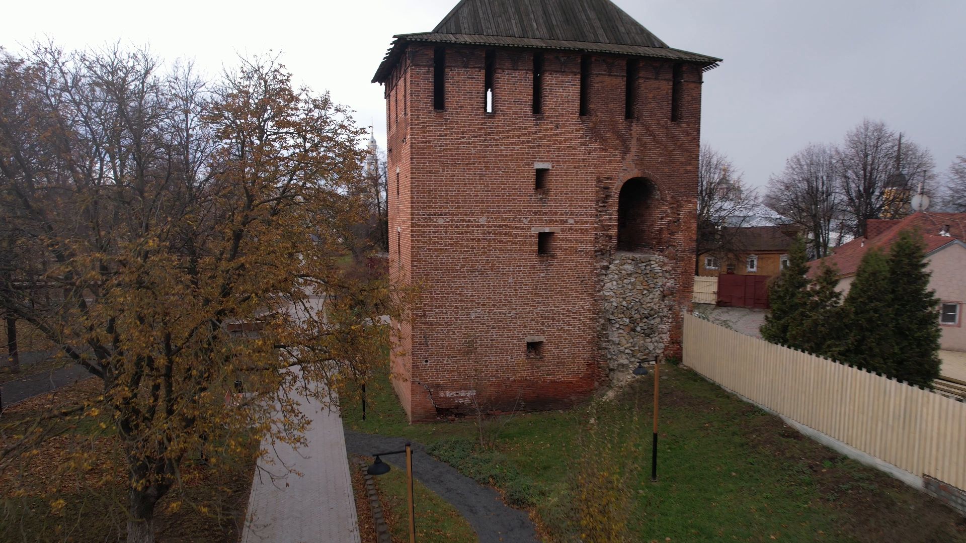 видео с коптера, Коломна, благоустройство, туризм,