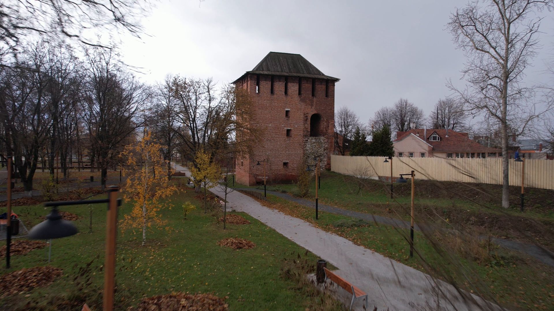 видео с коптера, Коломна, благоустройство, туризм,