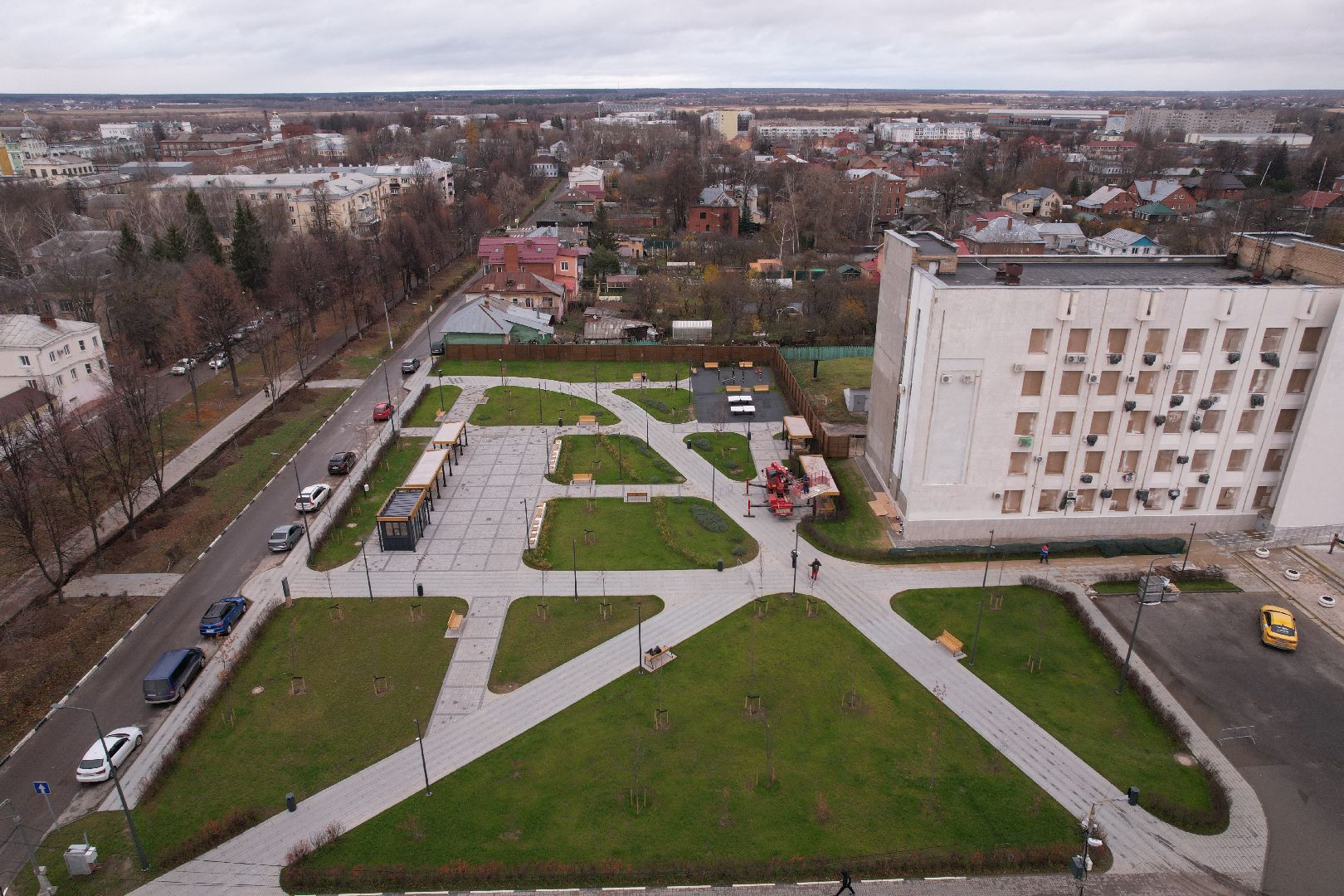 Коломна, видео с коптера, благоустройство,