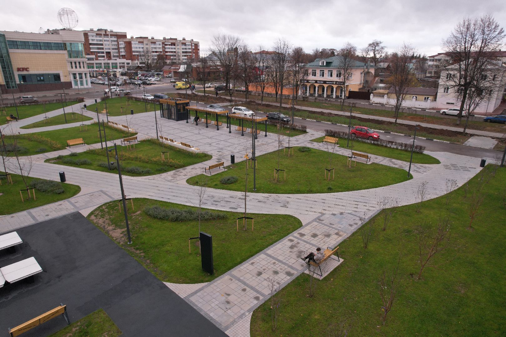 Коломна, видео с коптера, благоустройство,