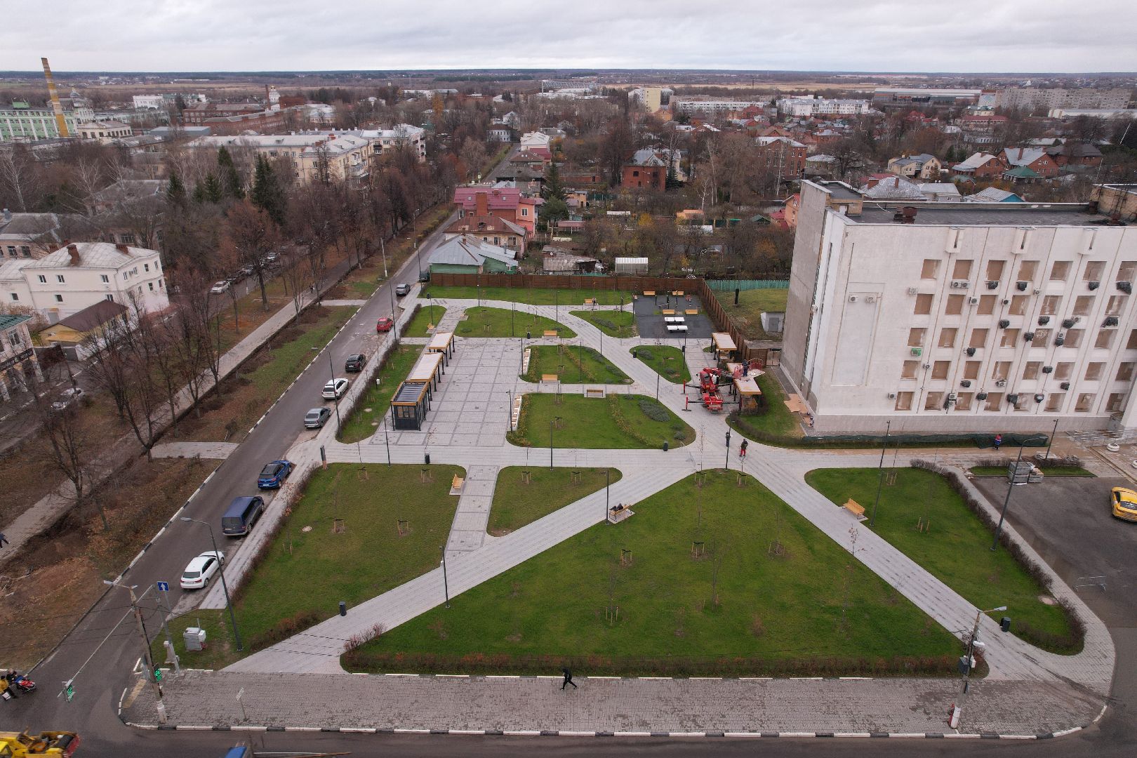 Коломна, видео с коптера, благоустройство,