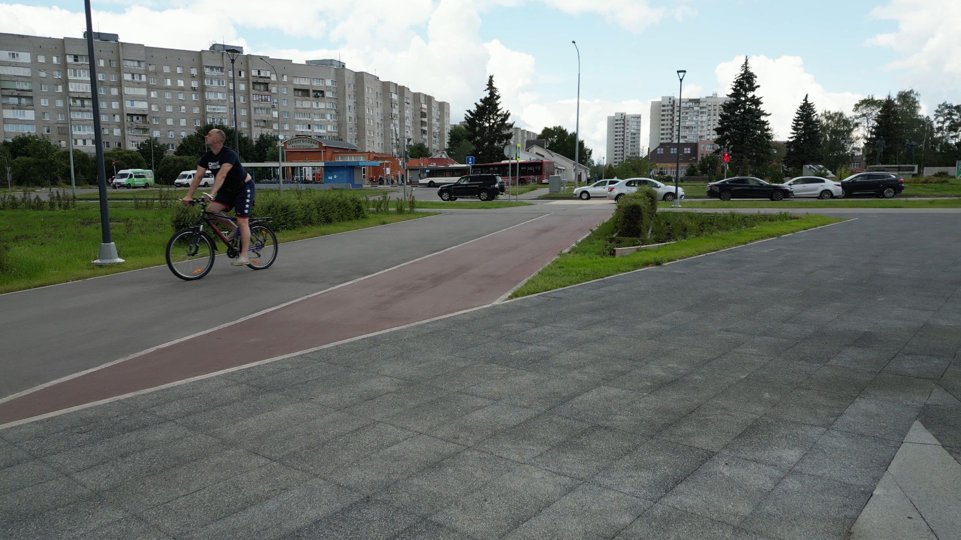 видео с коптера, черноголовка, благоустройство,