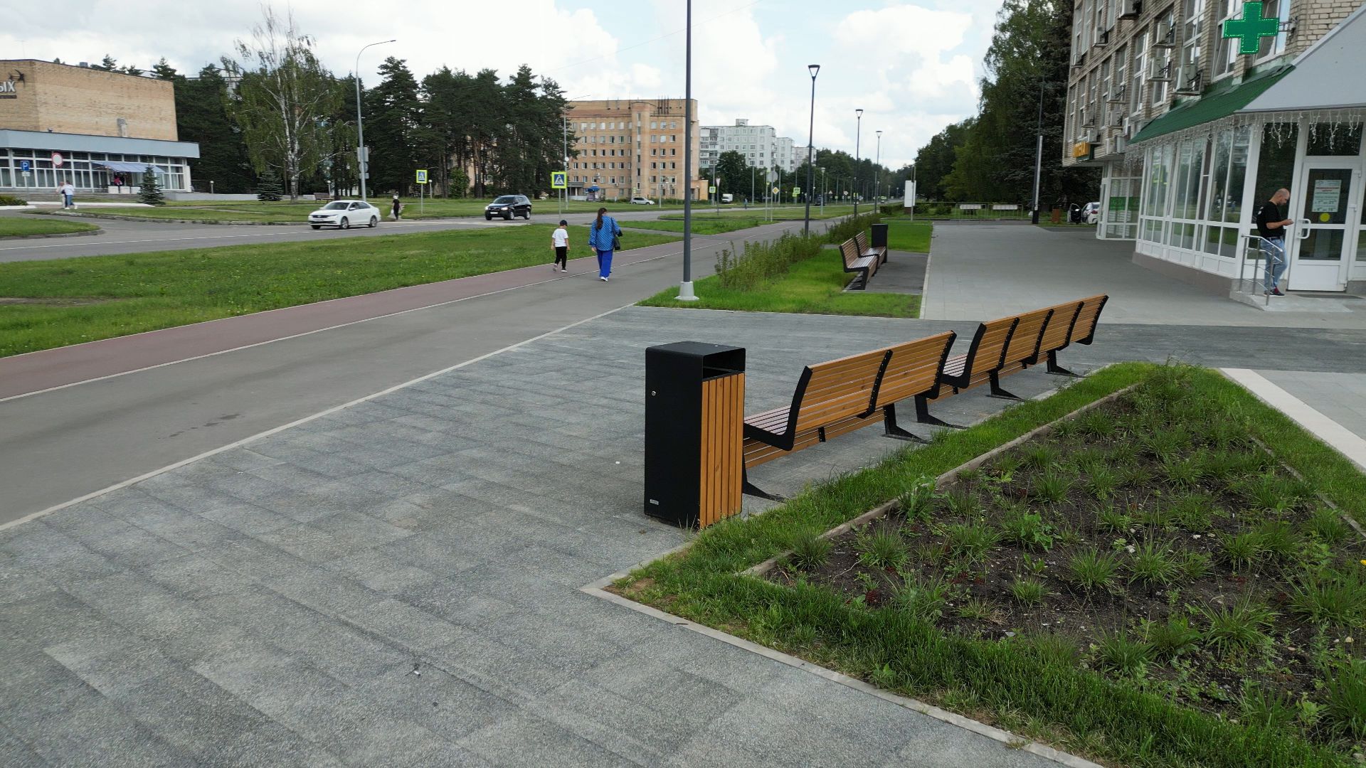 видео с коптера, черноголовка, благоустройство,