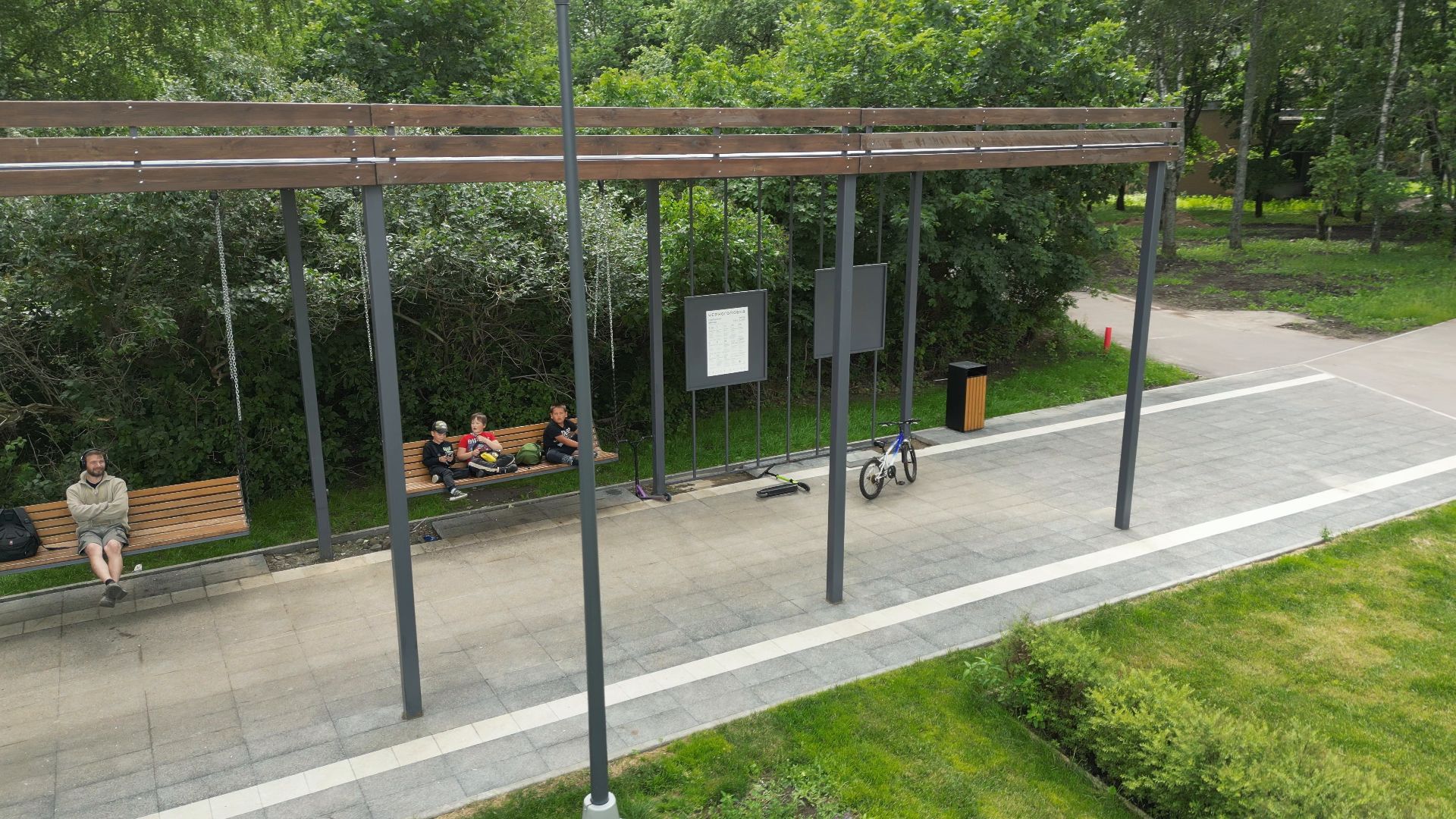 видео с коптера, черноголовка, благоустройство,