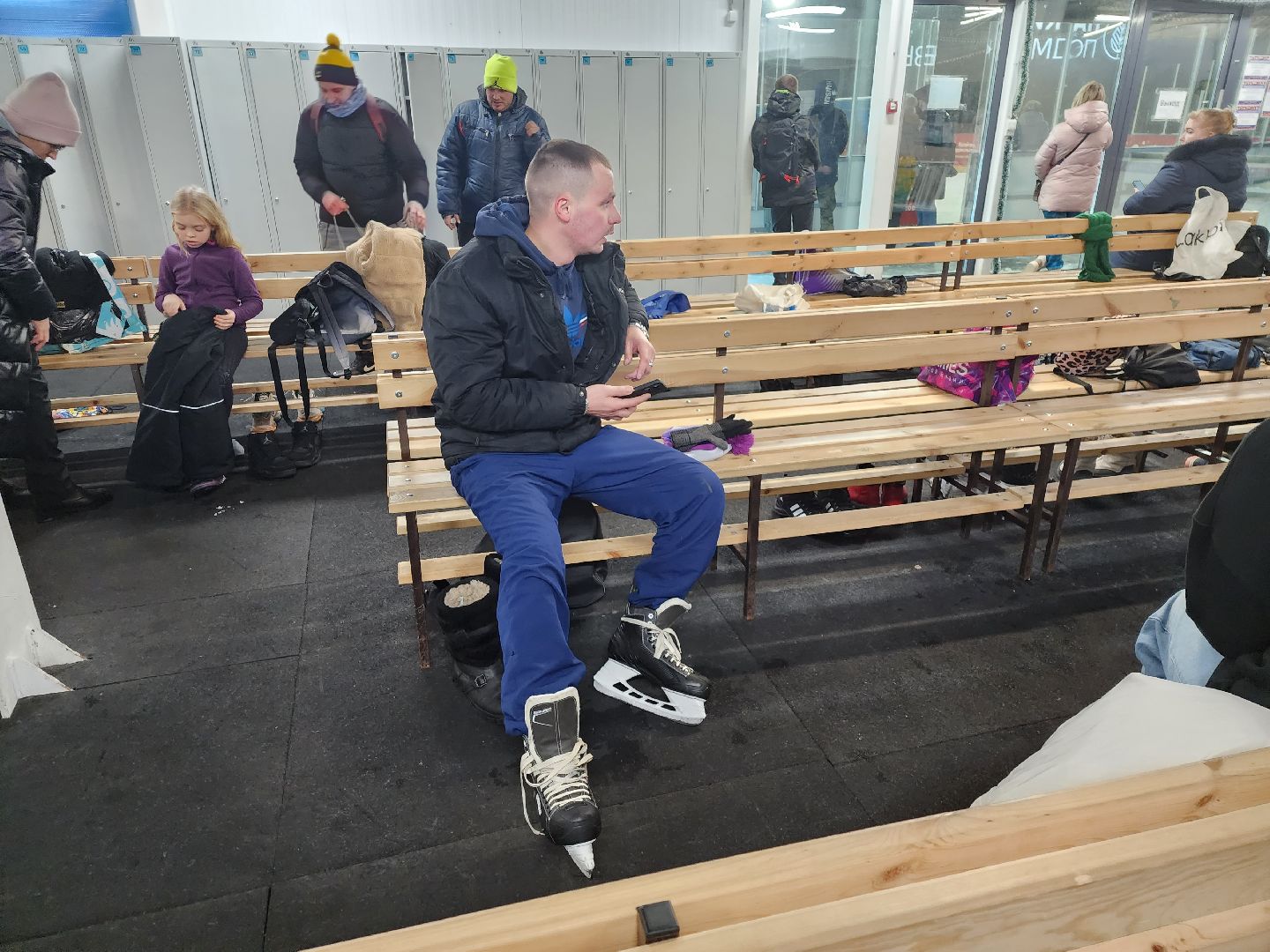 Серпухов, Подмосковье, зима в подмосковье, каток в парке, зимний досуг,