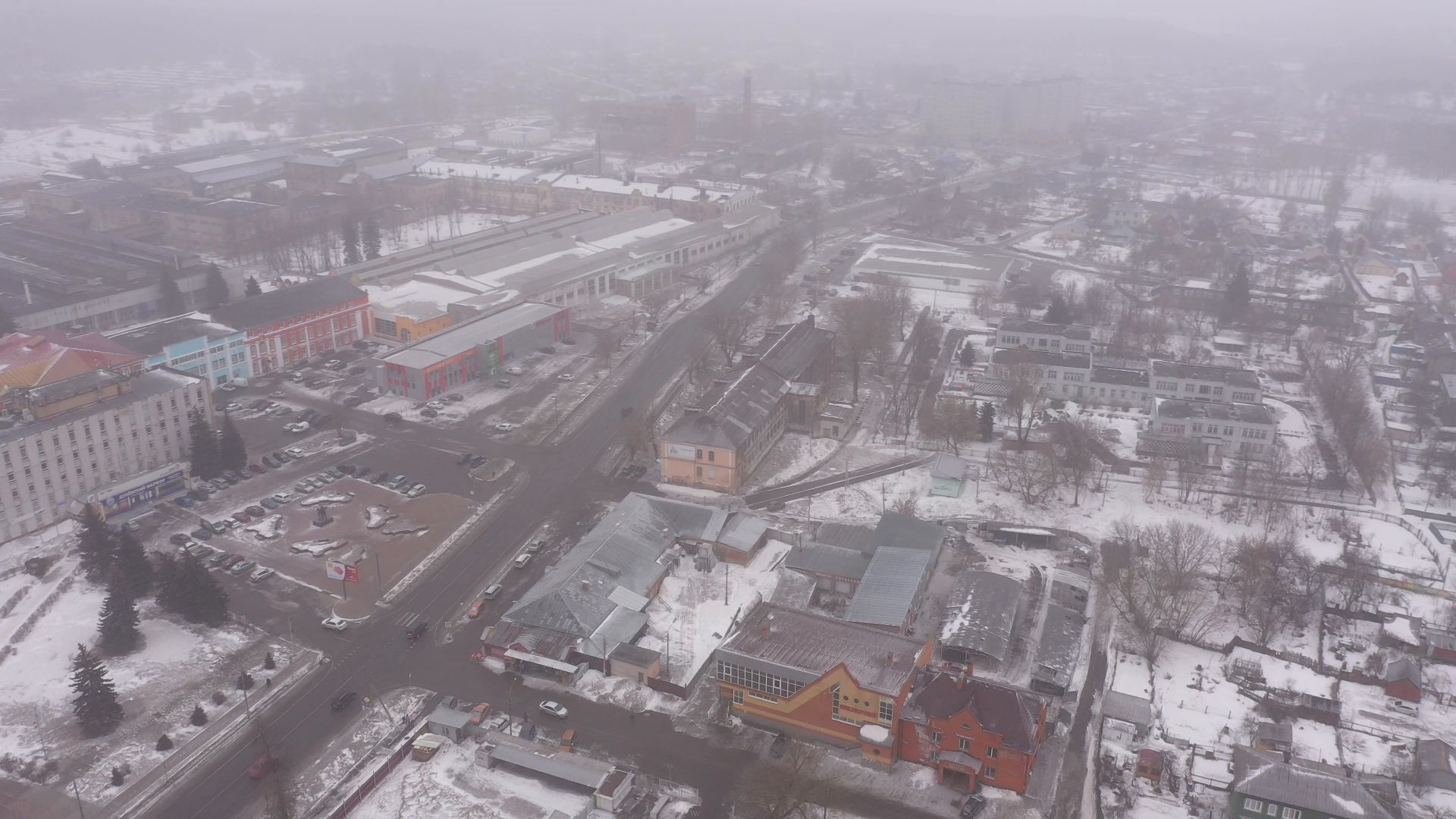 видео с коптера, ликино-дулево, промышленность,