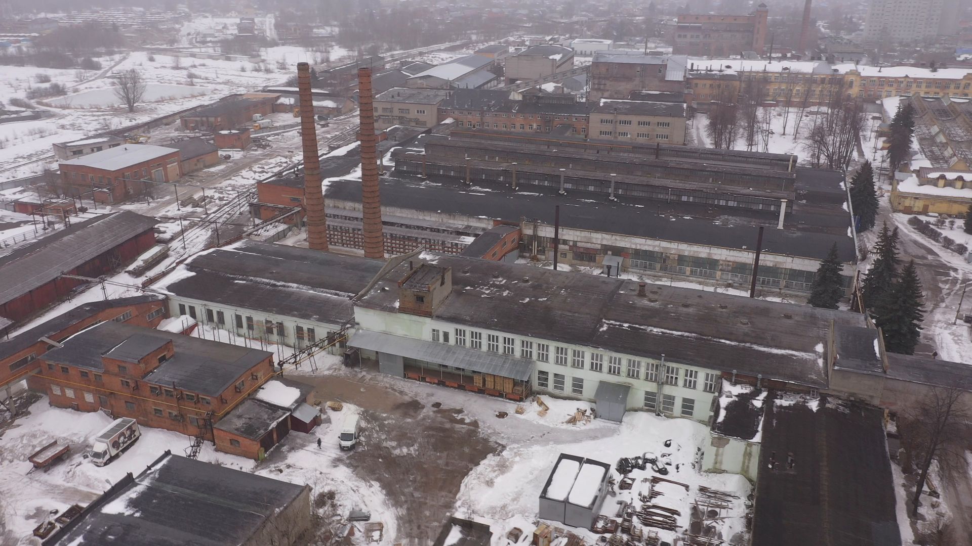 видео с коптера, ликино-дулево, промышленность,