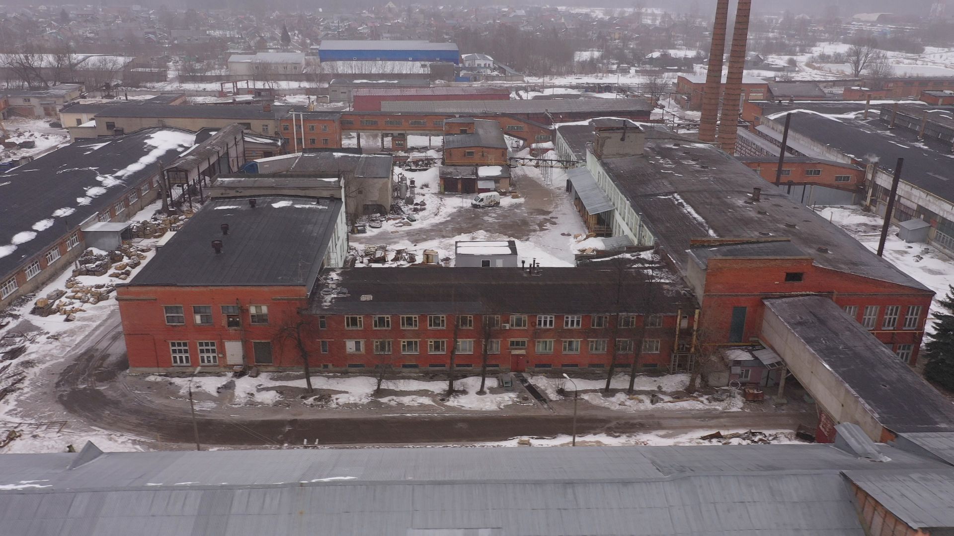 видео с коптера, ликино-дулево, промышленность,