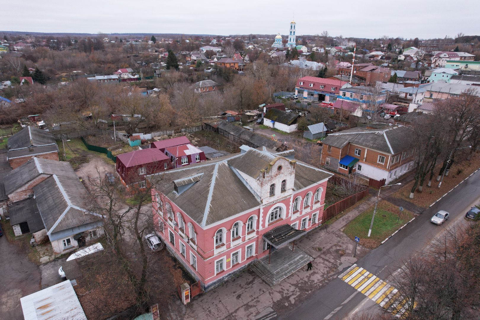видео с коптера, кашира, архитектура,