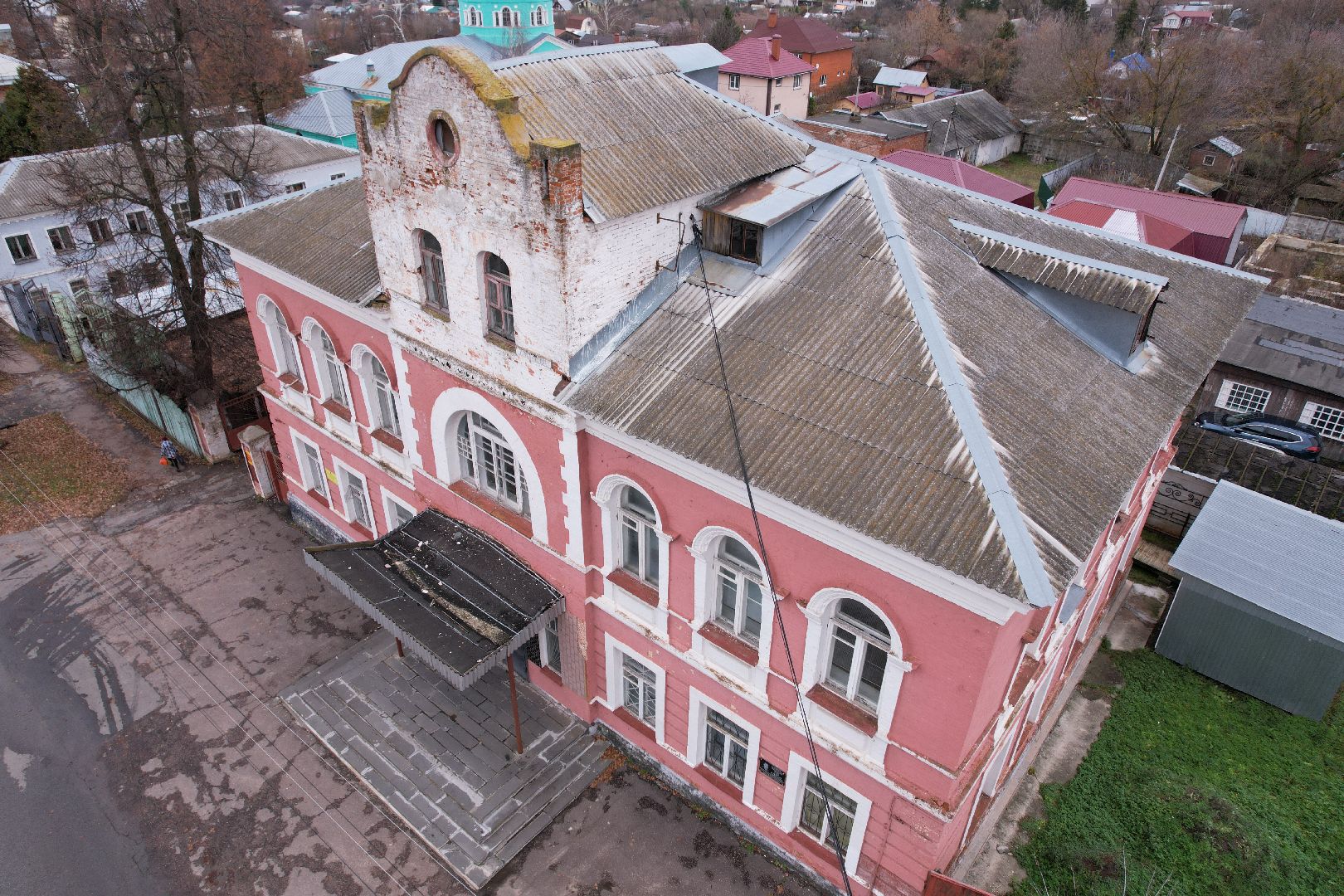 видео с коптера, кашира, архитектура,