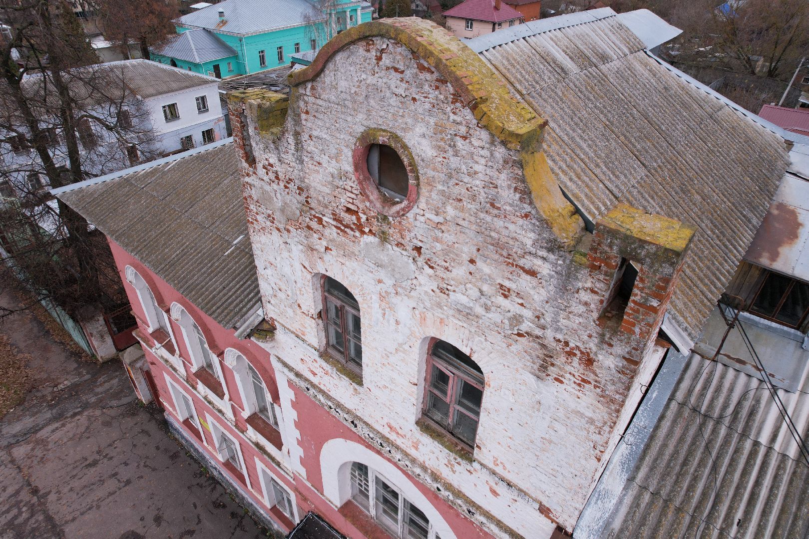 видео с коптера, кашира, архитектура,