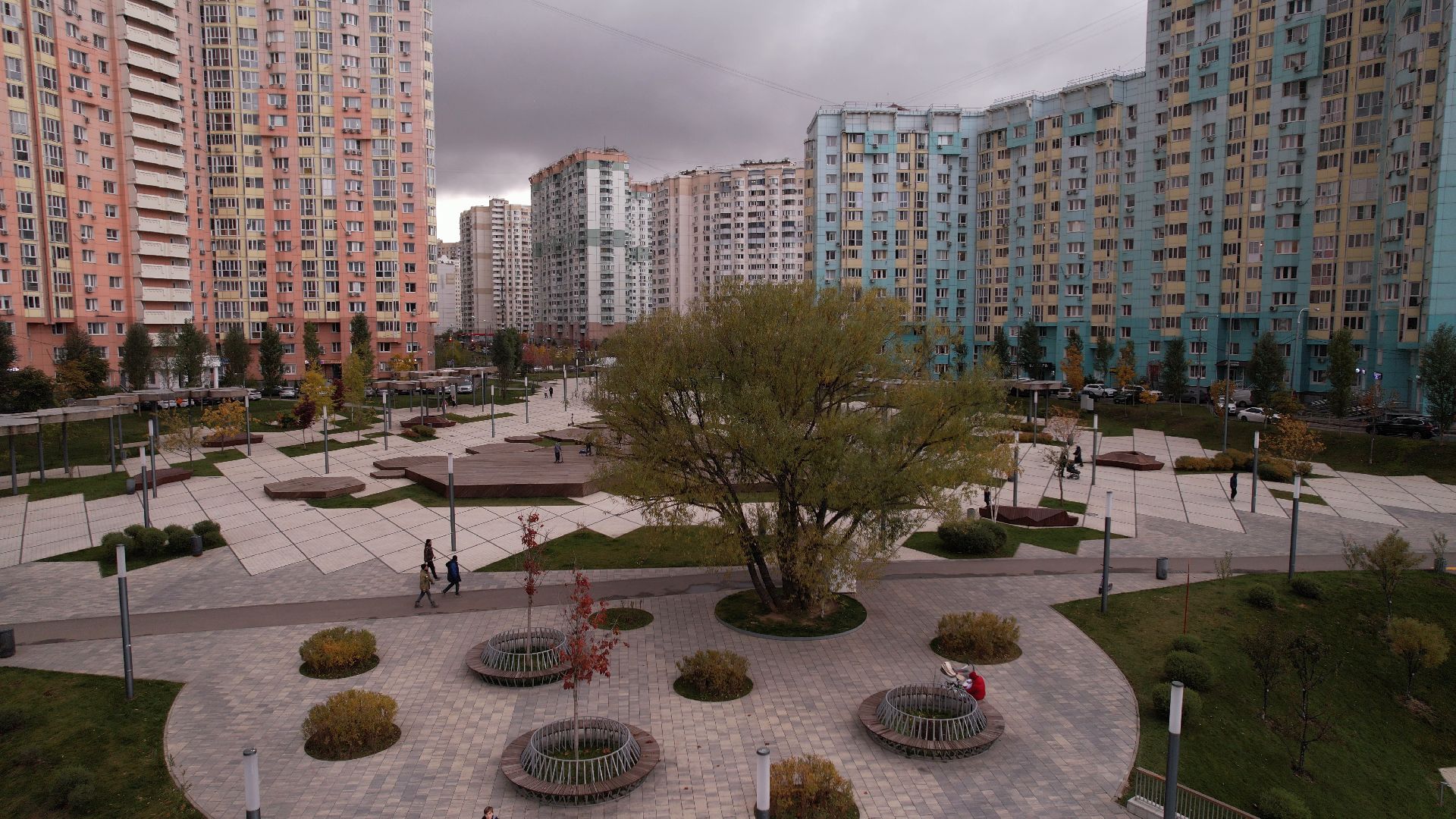 видео с коптера,