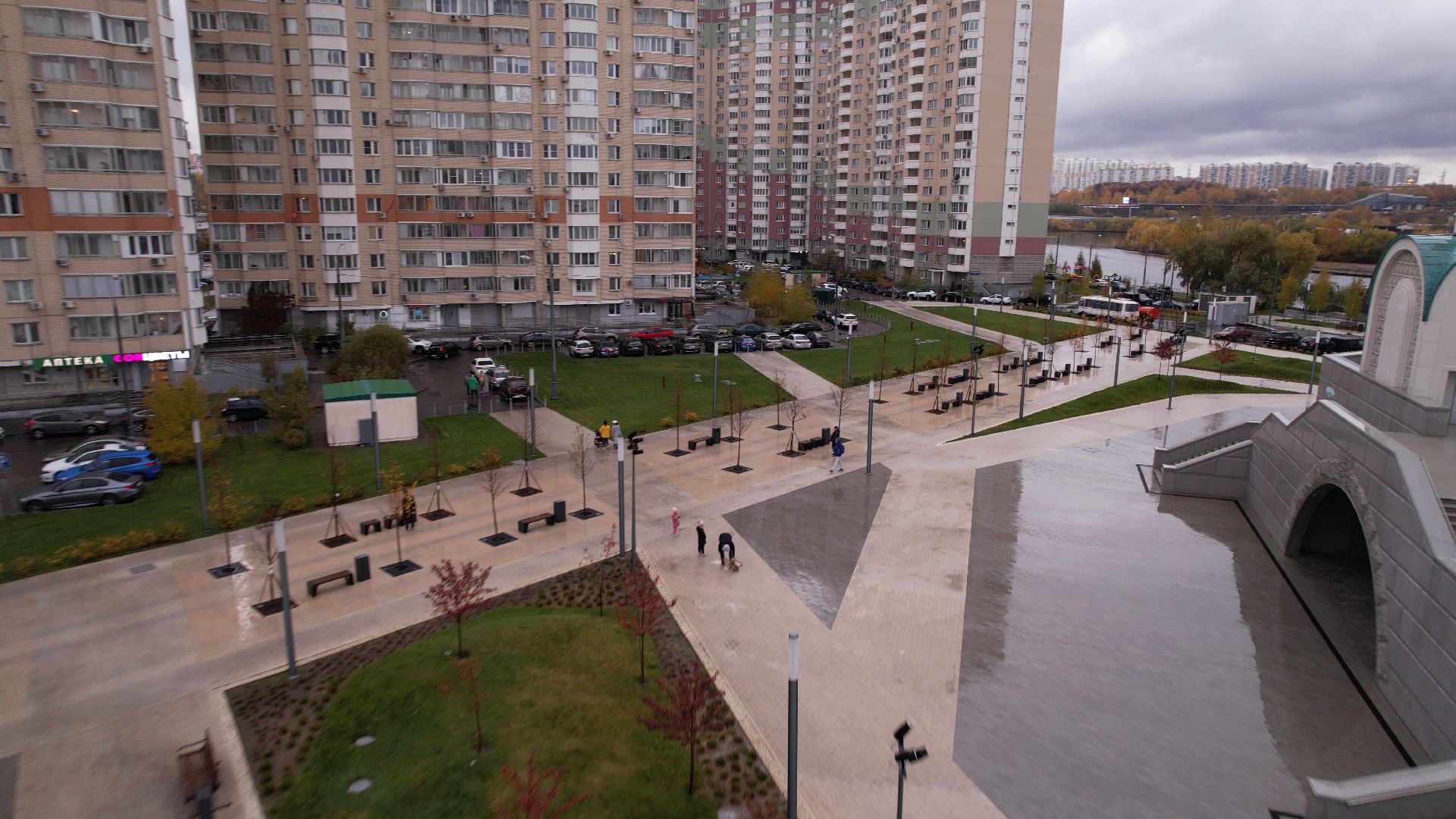 видео с коптера,