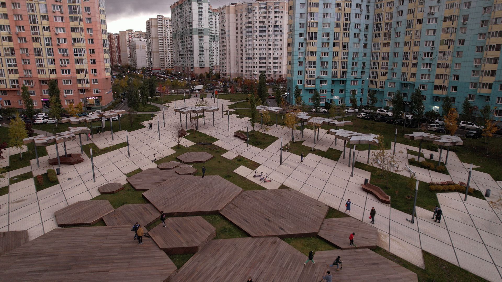 видео с коптера,