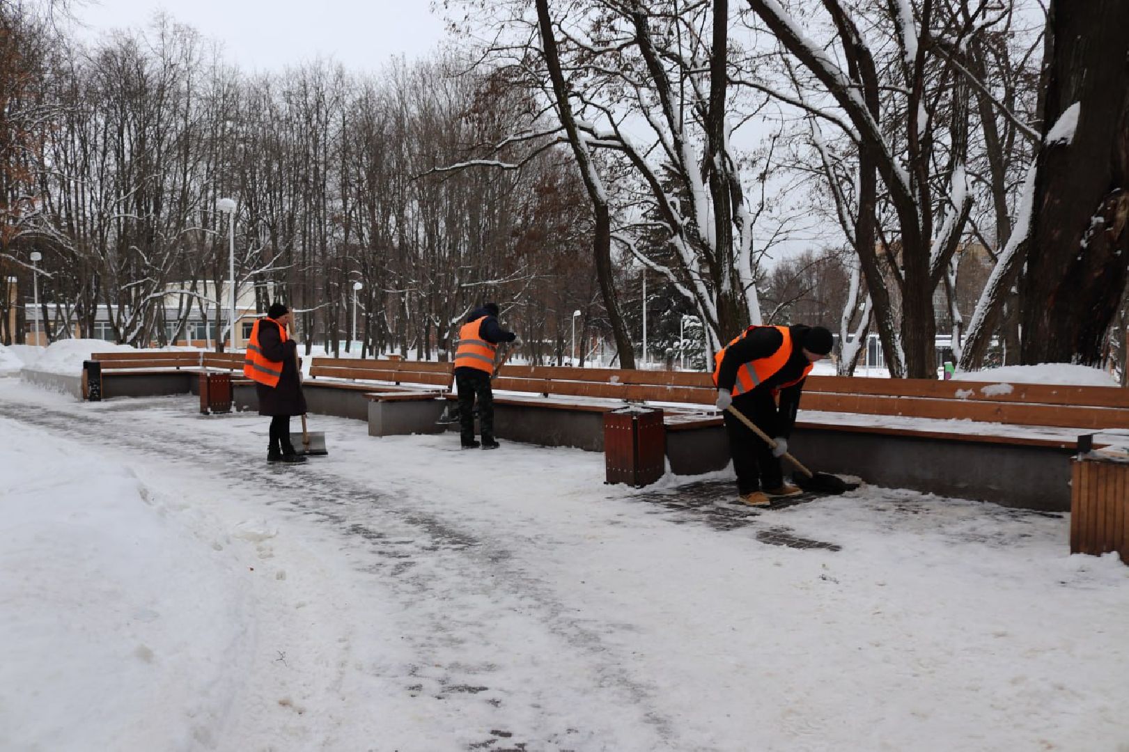 пущино, благоустойство, уборка снега,
