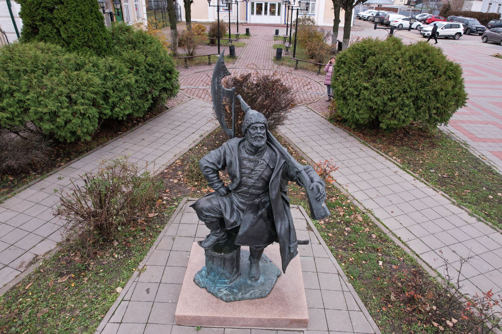 Кашира, видео с коптера, памятник, благоустройство,