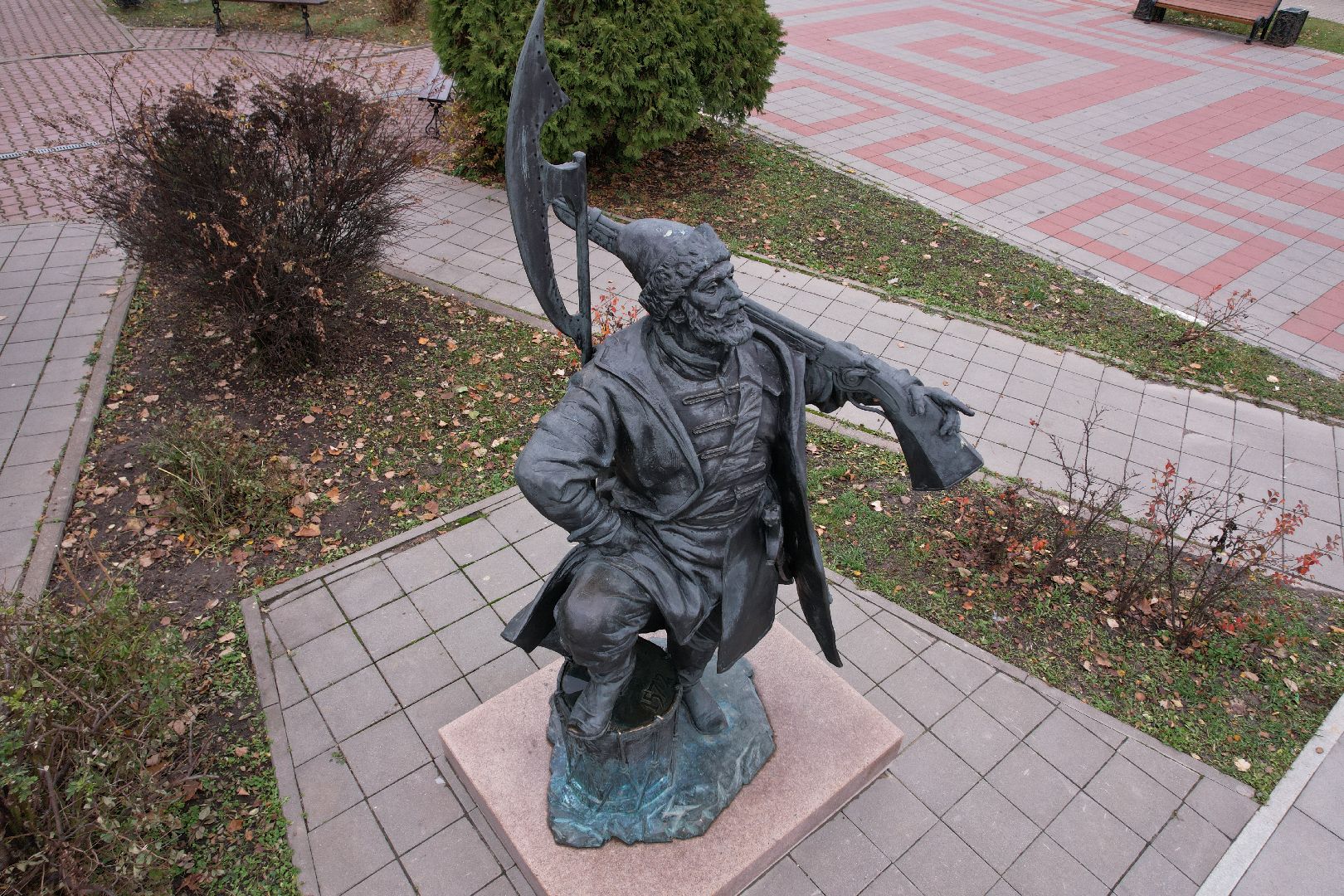 Кашира, видео с коптера, памятник, благоустройство,