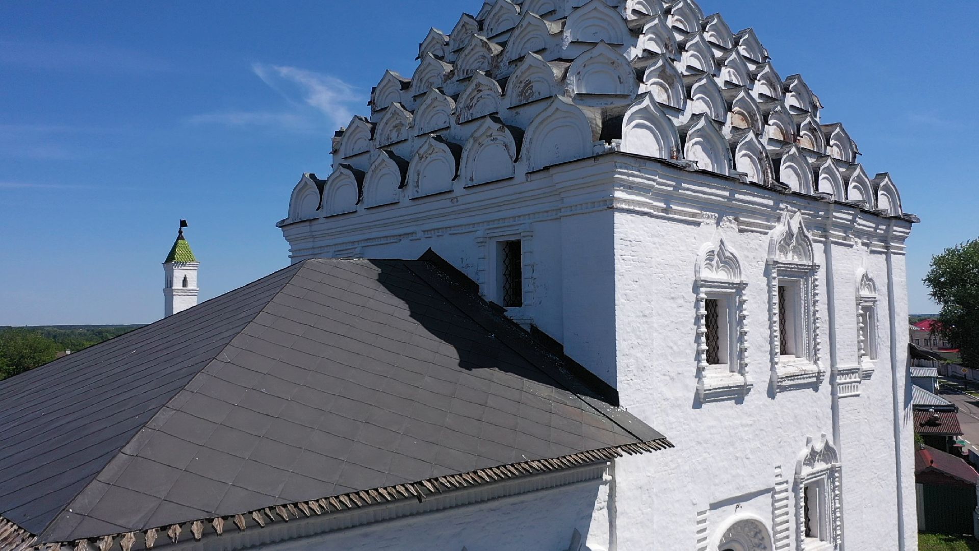 Коломна, видео с коптера, архитектура,