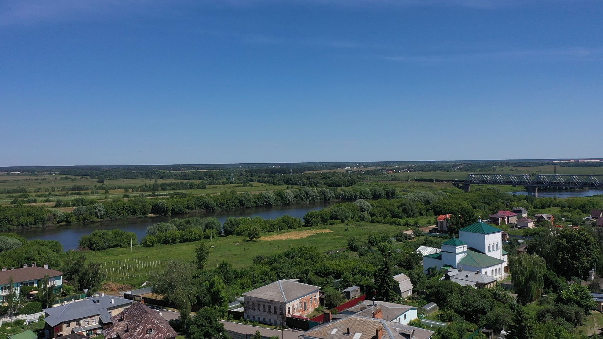 Коломна, видео с коптера, архитектура,