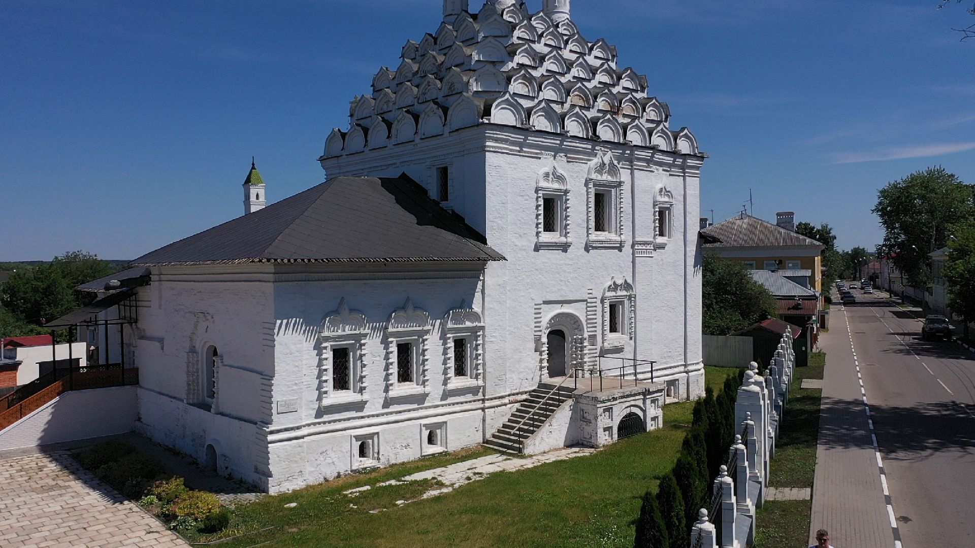 Коломна, видео с коптера, архитектура,