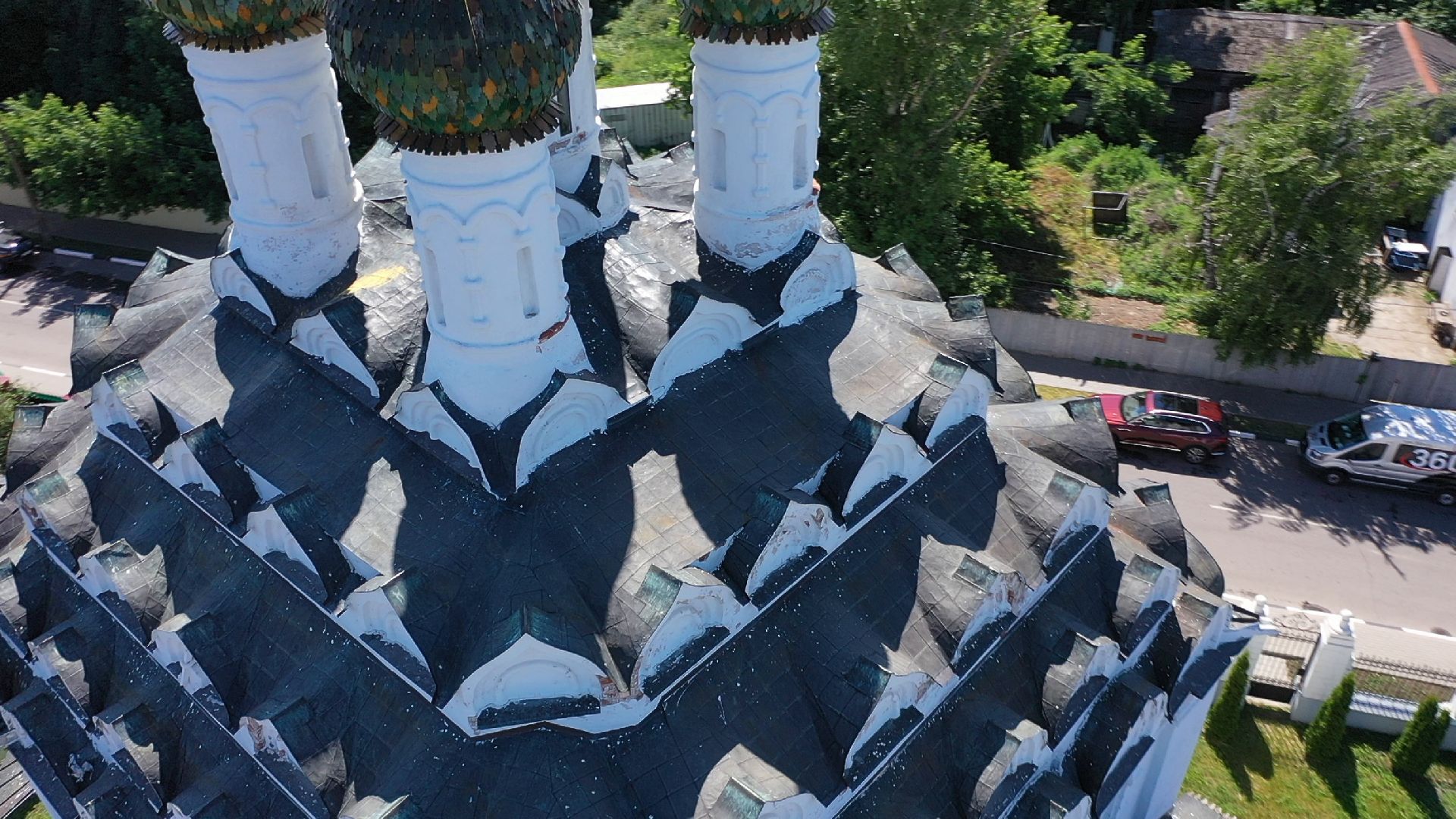 Коломна, видео с коптера, архитектура,