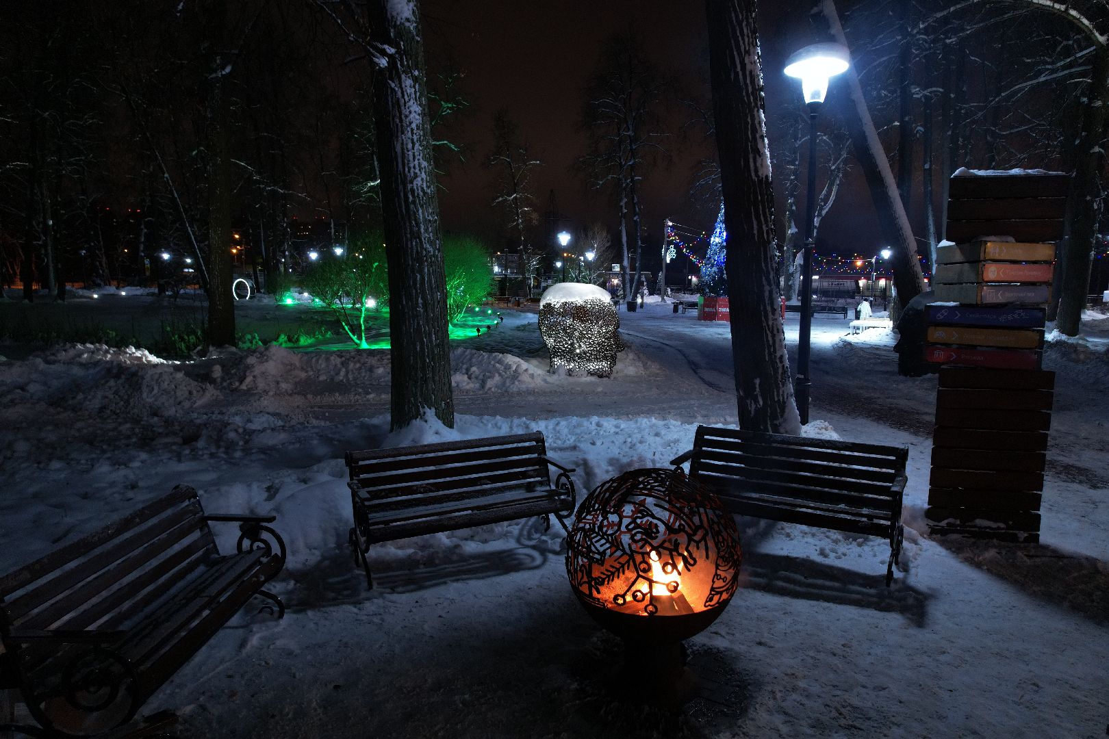 видео с коптера, сергиев посад, парк, благоустройство,