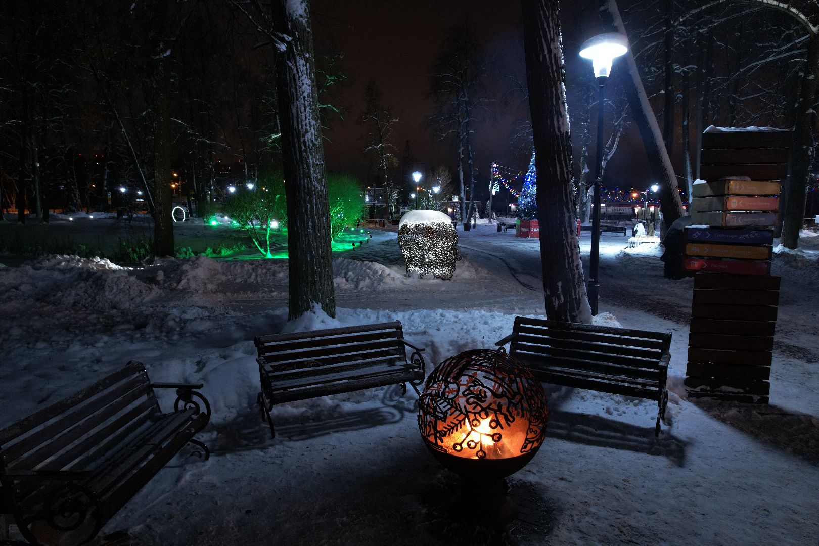 видео с коптера, сергиев посад, парк, благоустройство,
