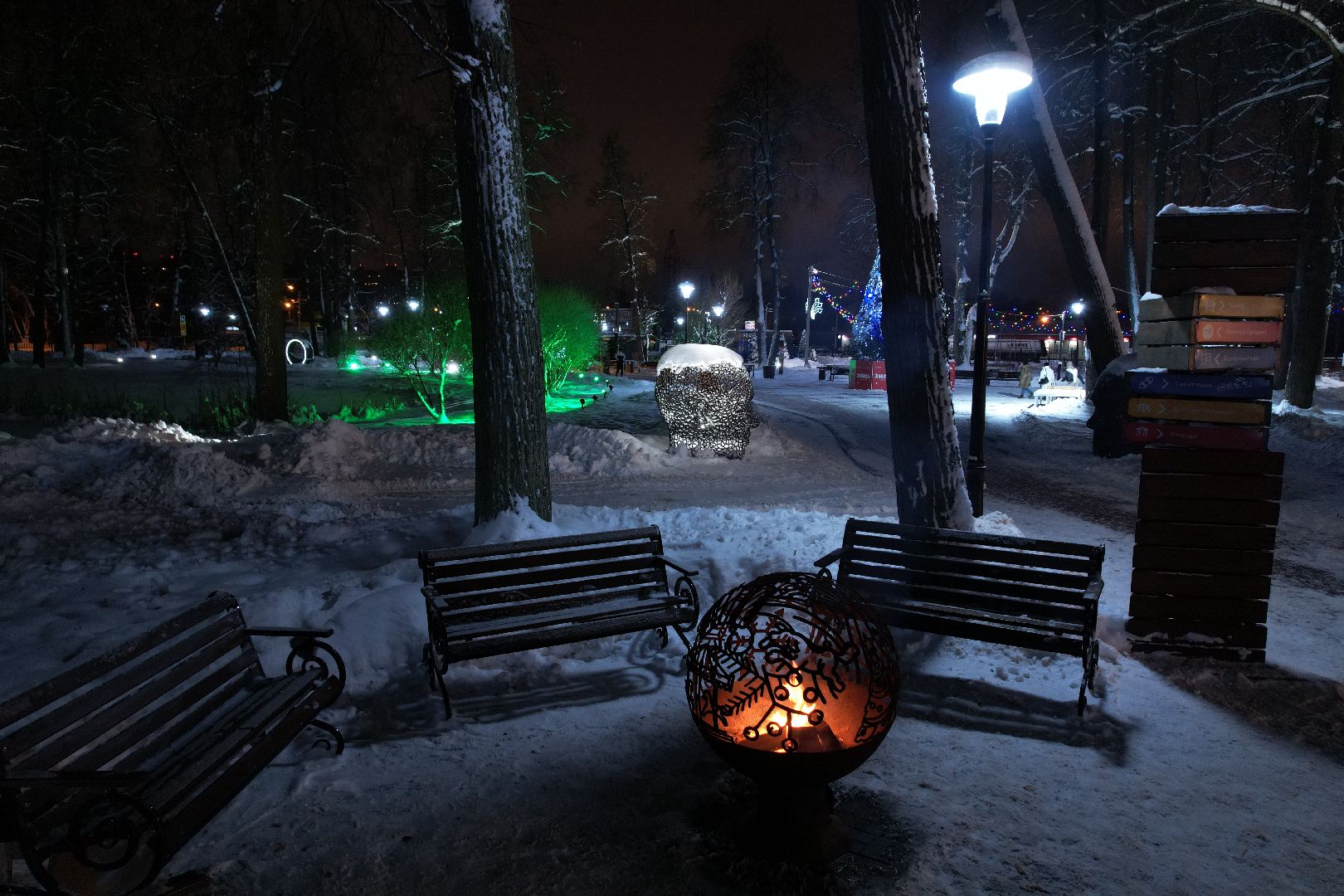видео с коптера, сергиев посад, парк, благоустройство,