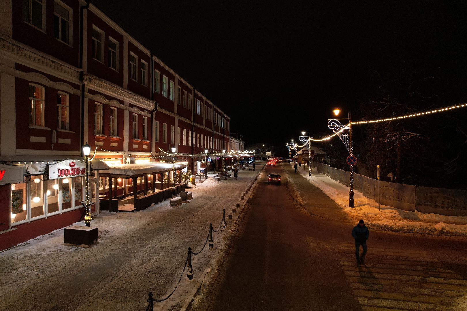 видео с коптера, сергиев посад, города, благоустройство, зима в подмосковье,