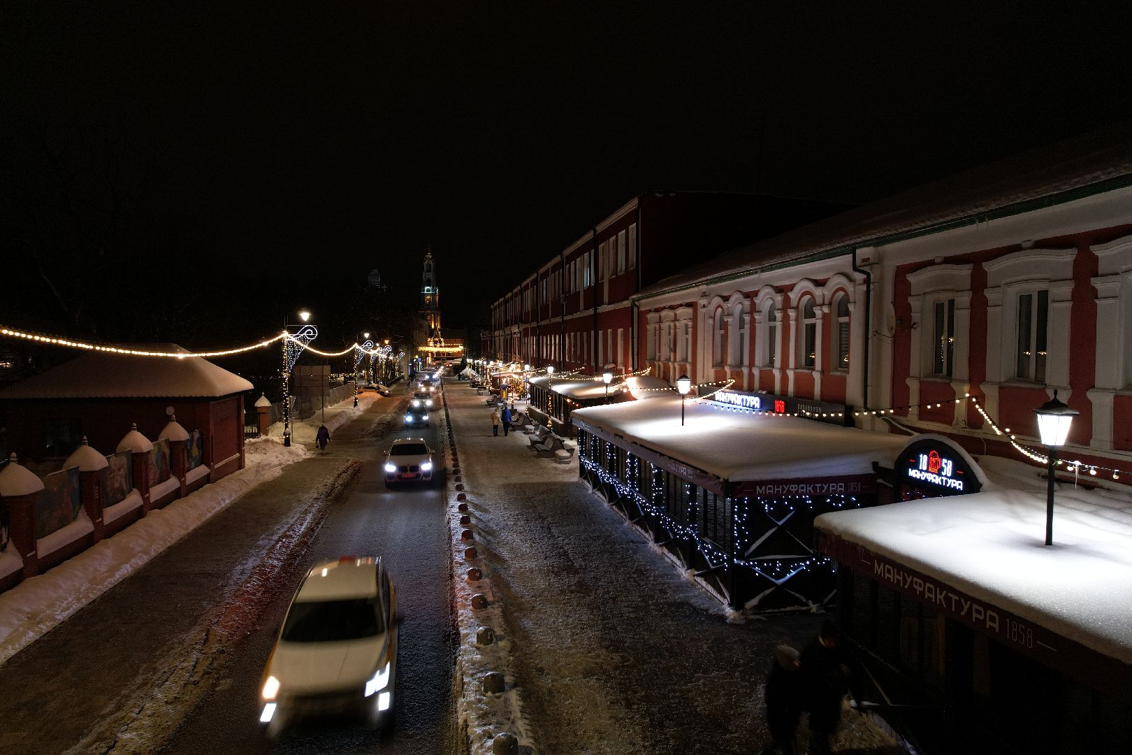 видео с коптера, сергиев посад, города, благоустройство, зима в подмосковье,