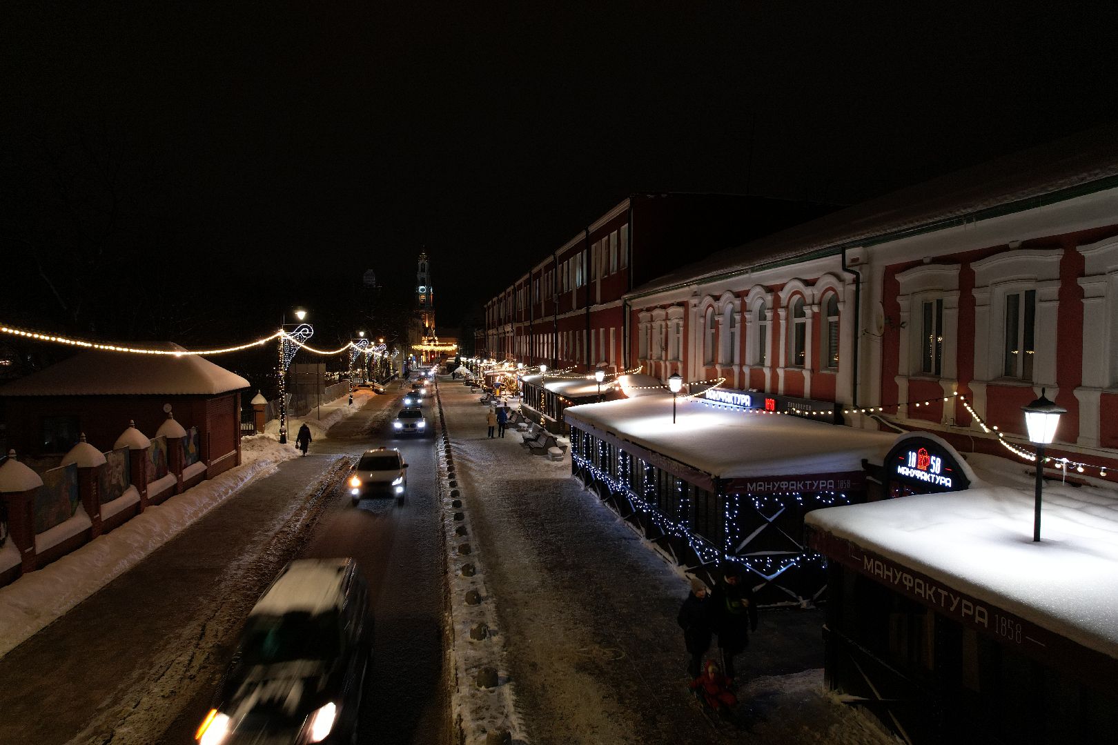 видео с коптера, сергиев посад, города, благоустройство, зима в подмосковье,