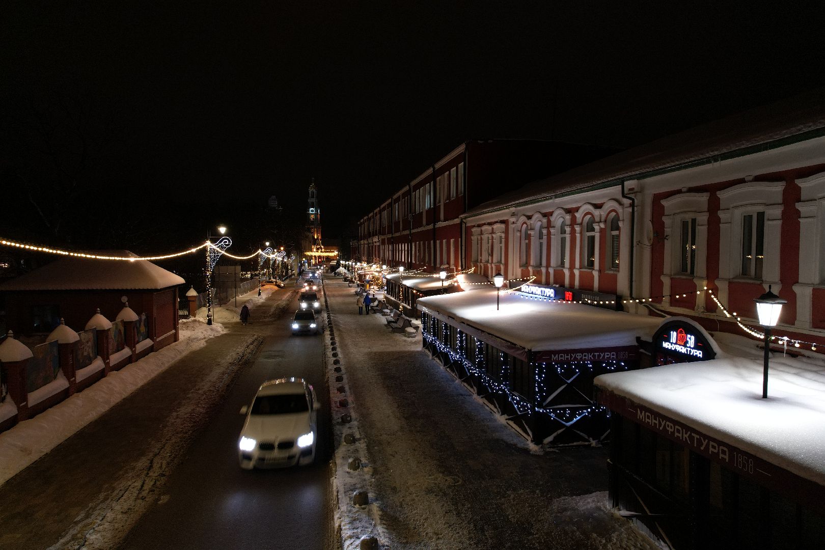 видео с коптера, сергиев посад, города, благоустройство, зима в подмосковье,
