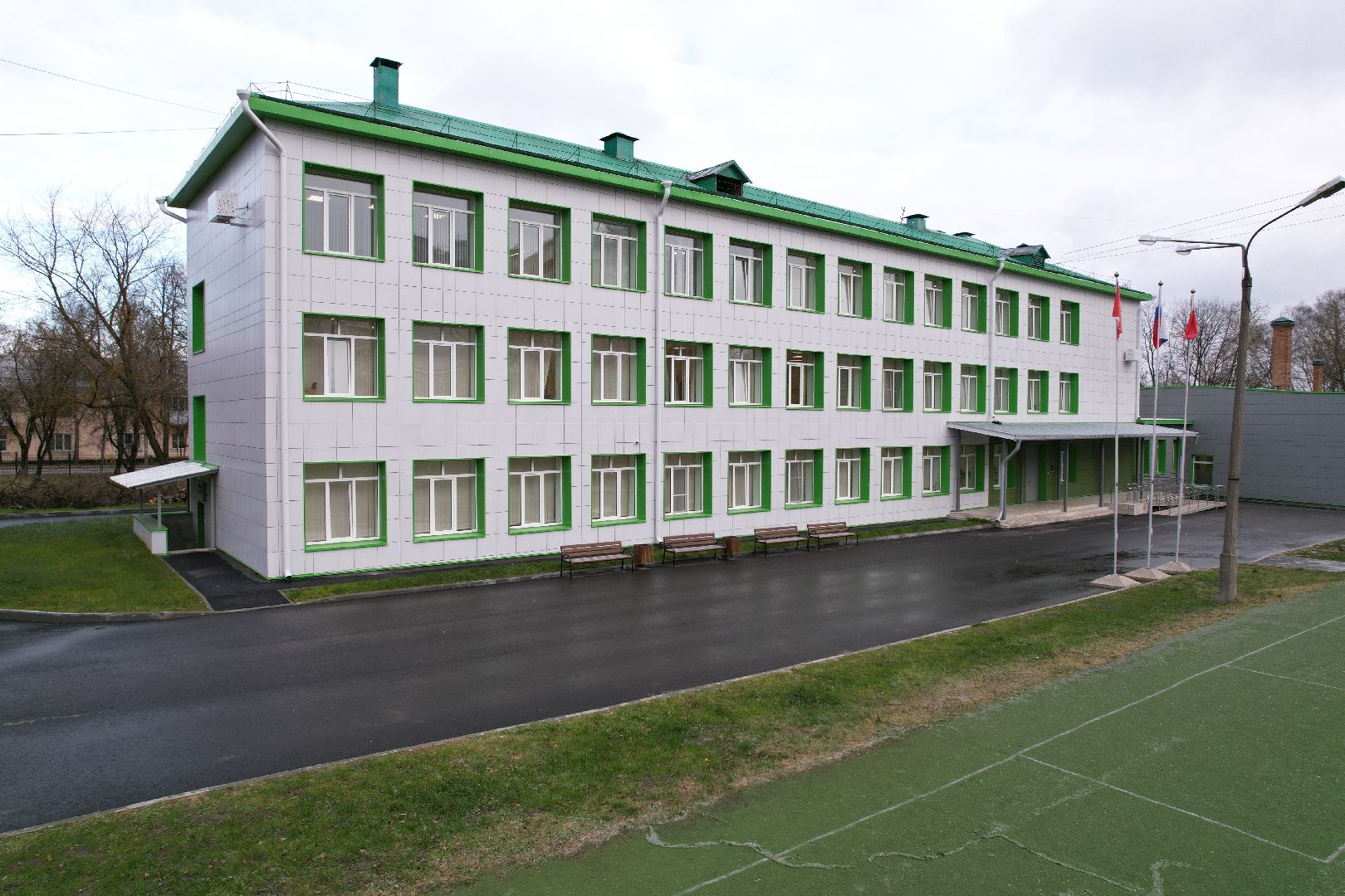 серпухов, школа, ремонт, видео с коптера,