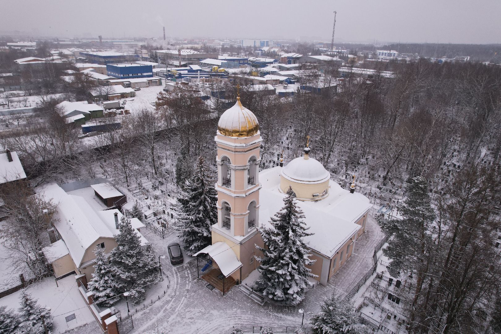 щёлково, храм, культура, видео с коптера,