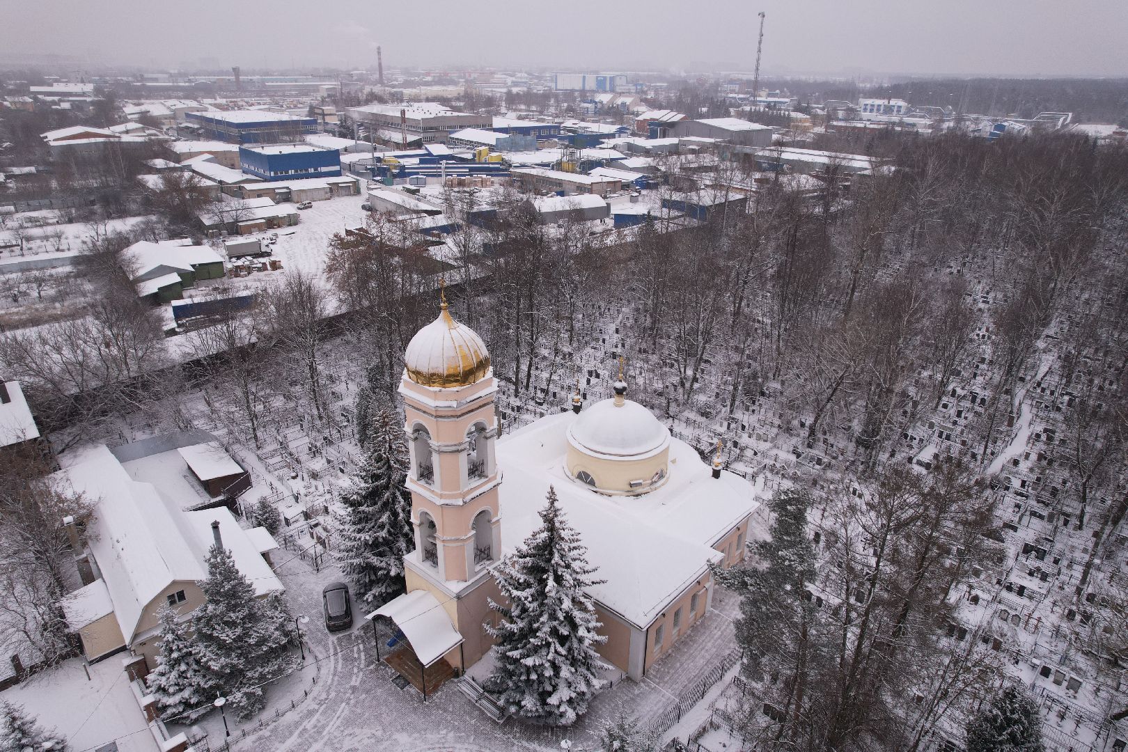 щёлково, храм, культура, видео с коптера,