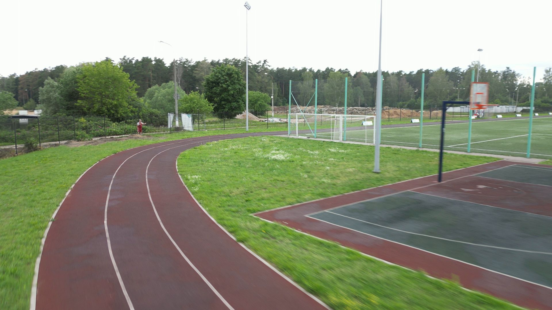 видео с коптера, спорт, черноголовка, благоустройство, строительство,