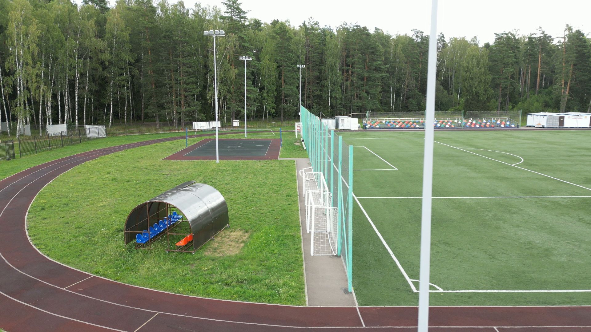 видео с коптера, спорт, черноголовка, благоустройство, строительство,