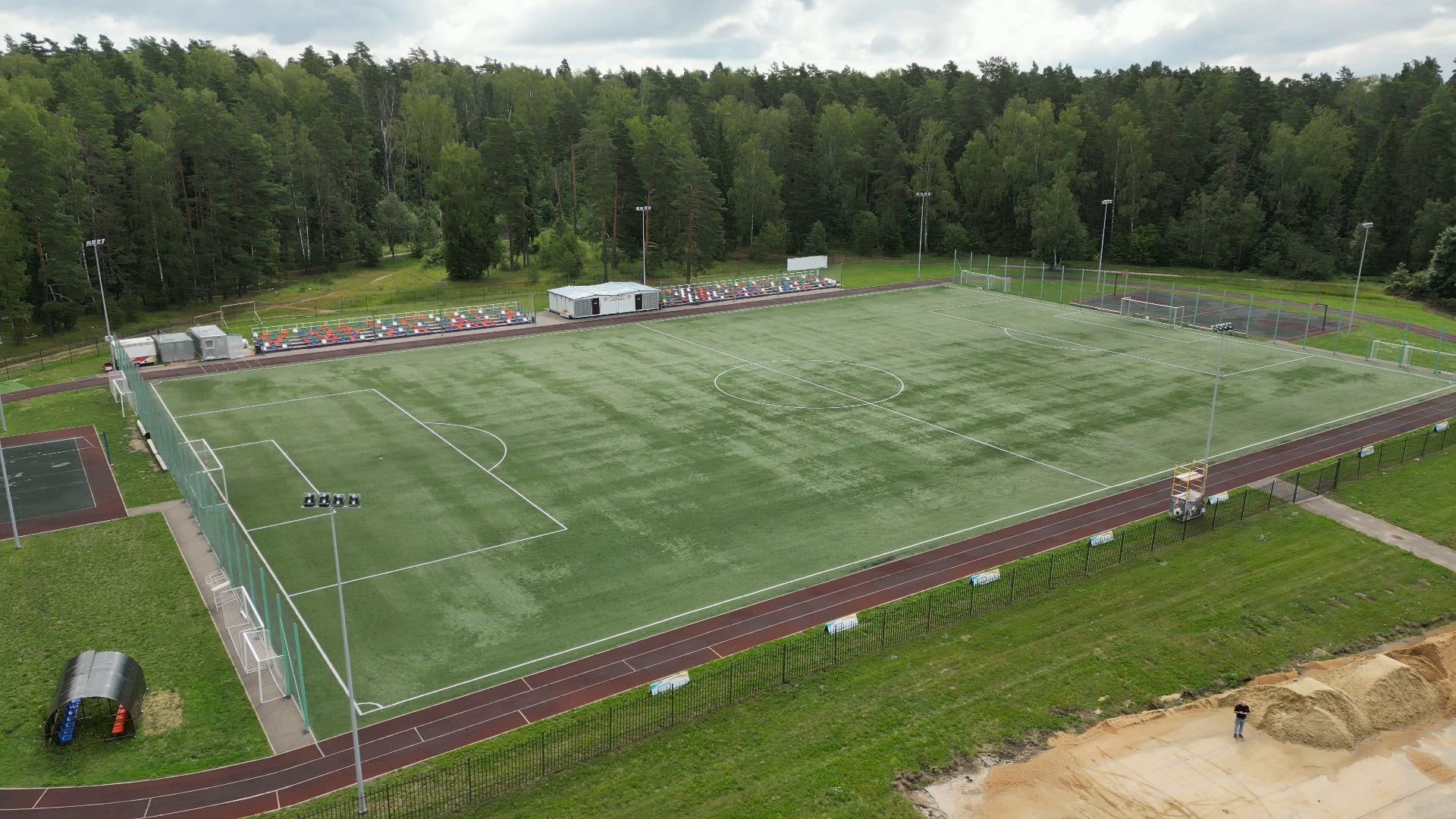 видео с коптера, спорт, черноголовка, благоустройство, строительство,