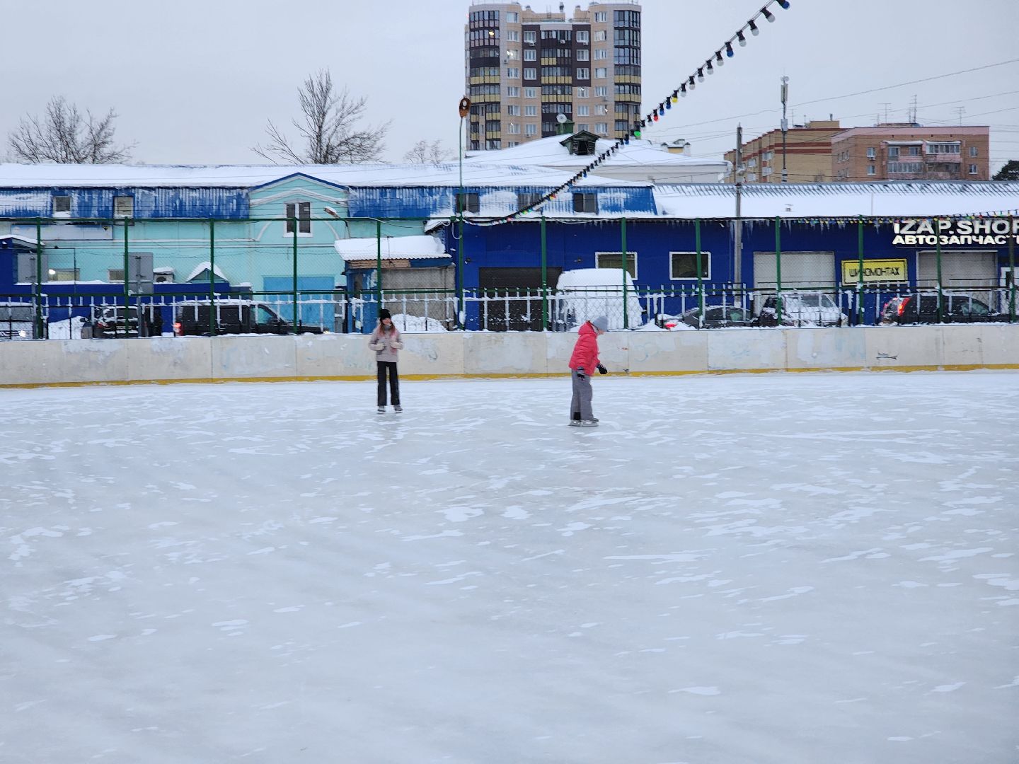 каток в центре города, пушкино, спорткомплекс,