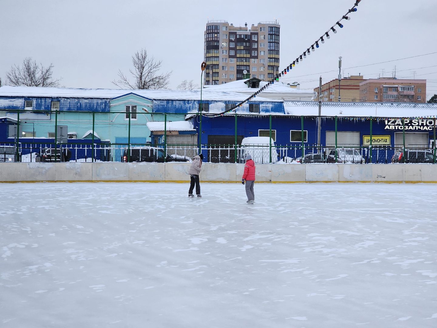 каток в центре города, пушкино, спорткомплекс,